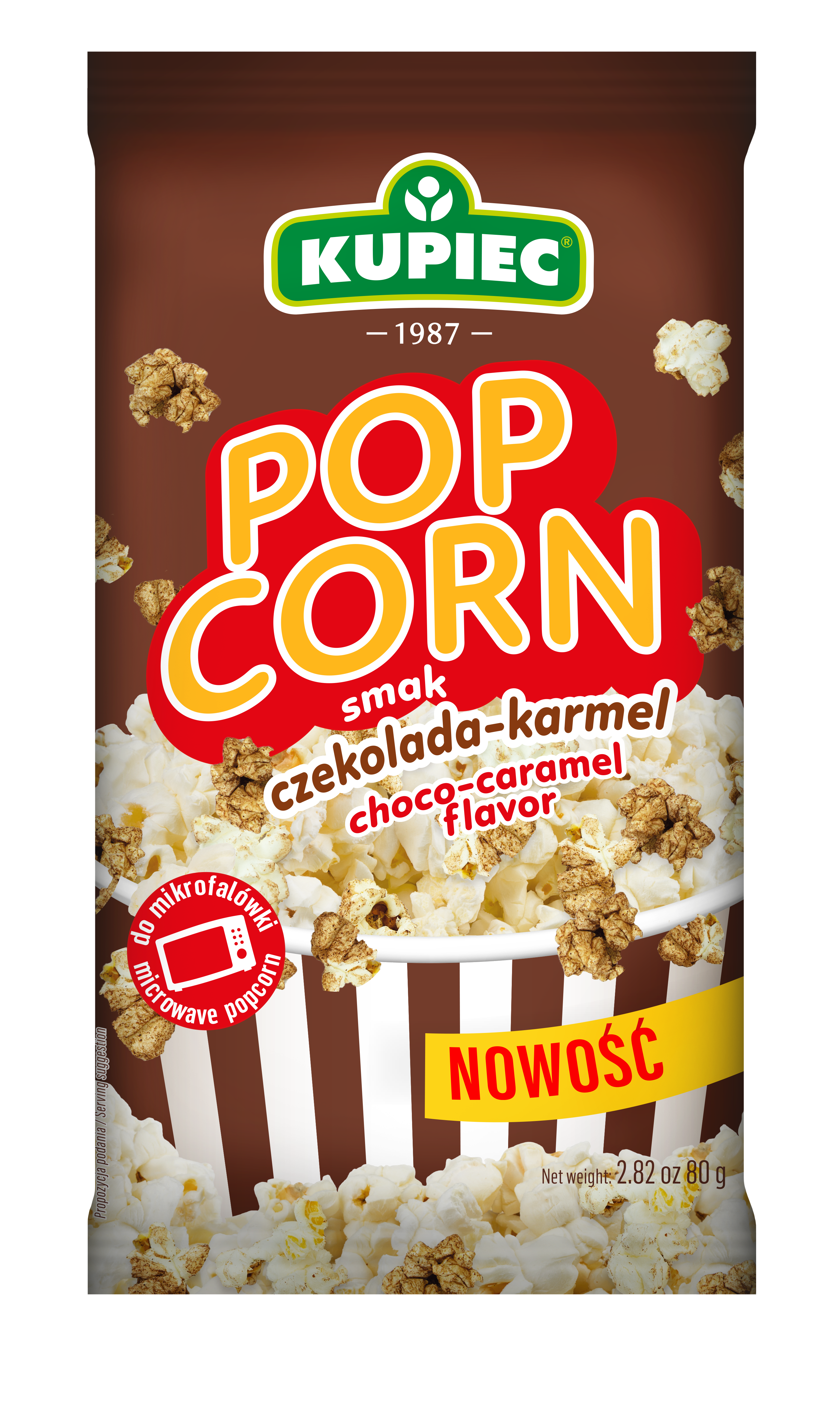 Kupiec Popcorn O Smaku Czekolada-Karmel 80G
