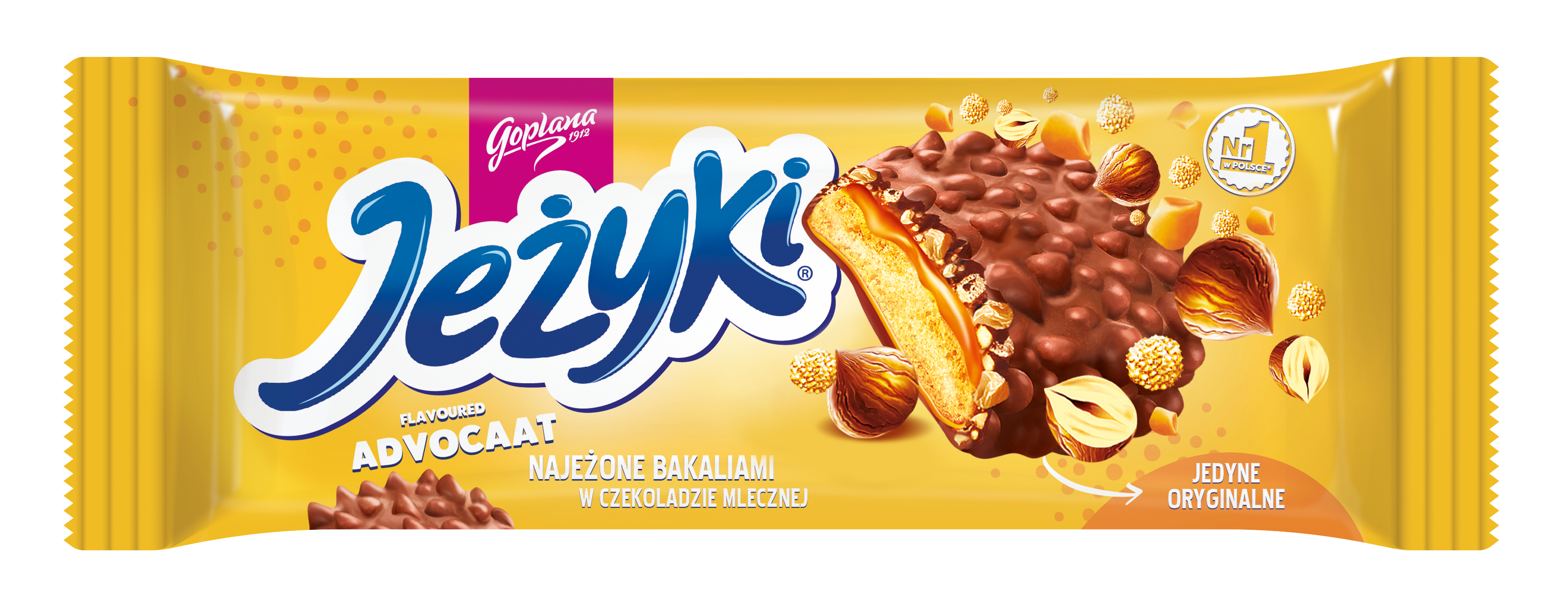 Jeżyki O Smaku Advocat Ciastka W Czekoladzie Mlecznej 140 G