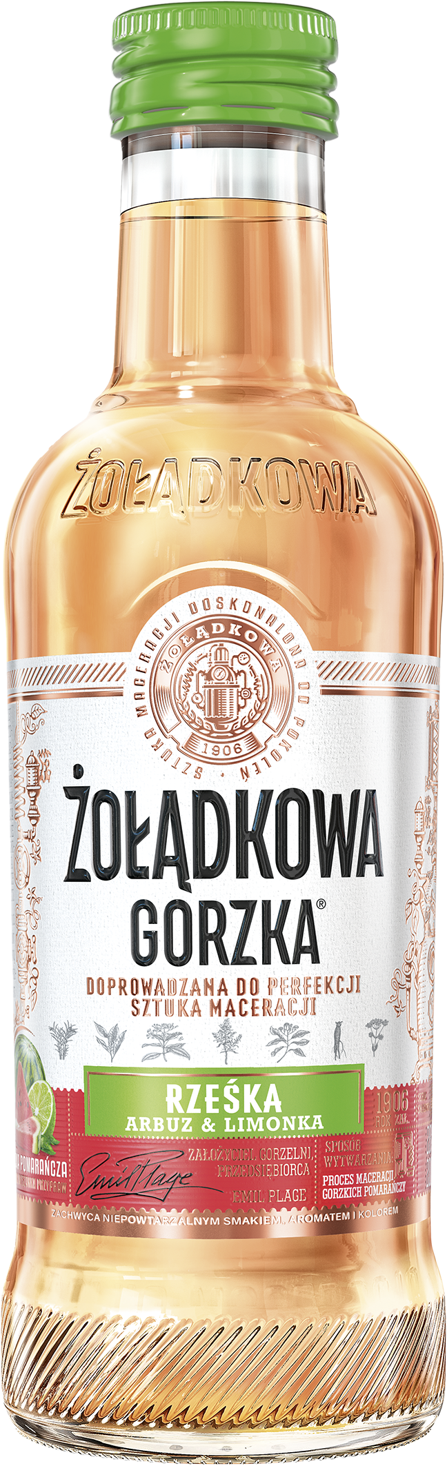 Żołądkowa Gorzka Arbuz Z Limonką 28% 200Ml