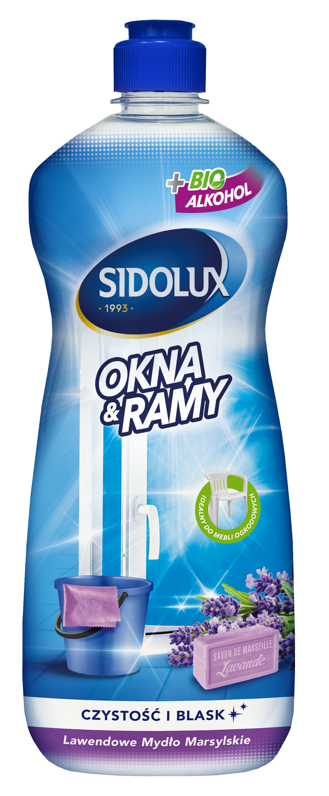 Sidolux Płyn Do Mycia Okna I Ramy O Zapachu Lawendowego Mydła Marsylskiego 960 Ml