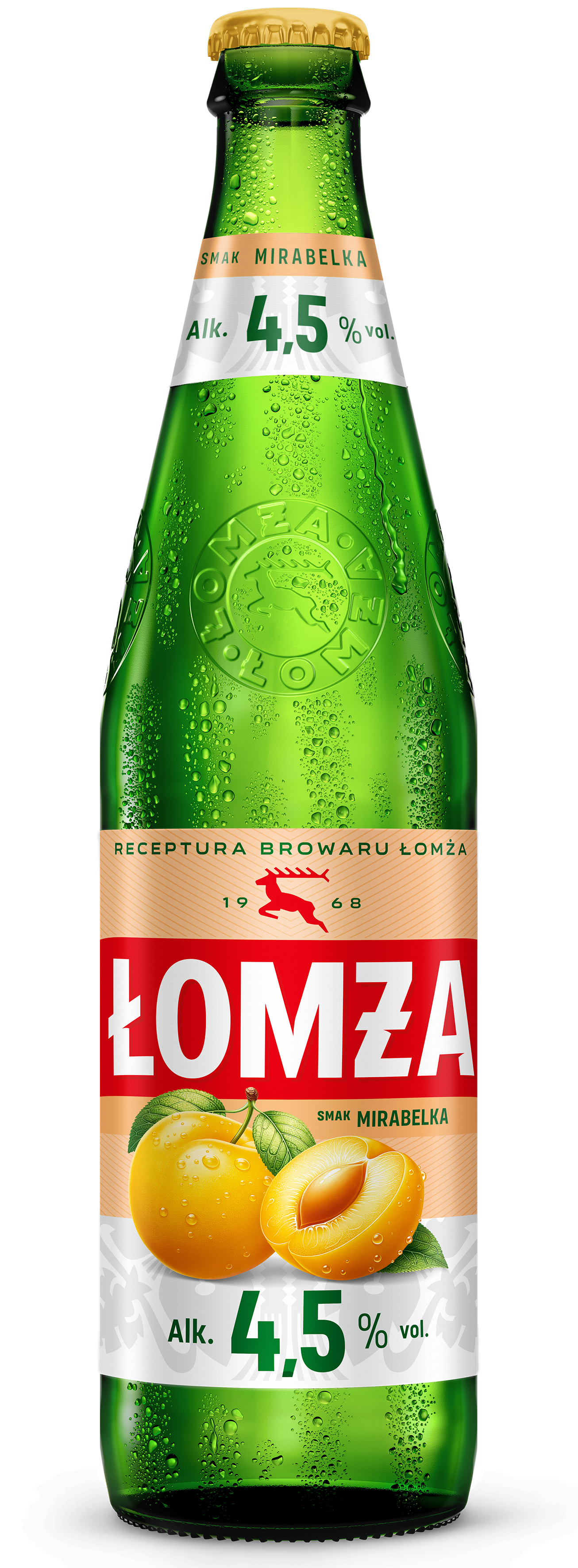 Piwo Łomża Mirabelka 4,5% 0,5L Butelka Bezzwrotna