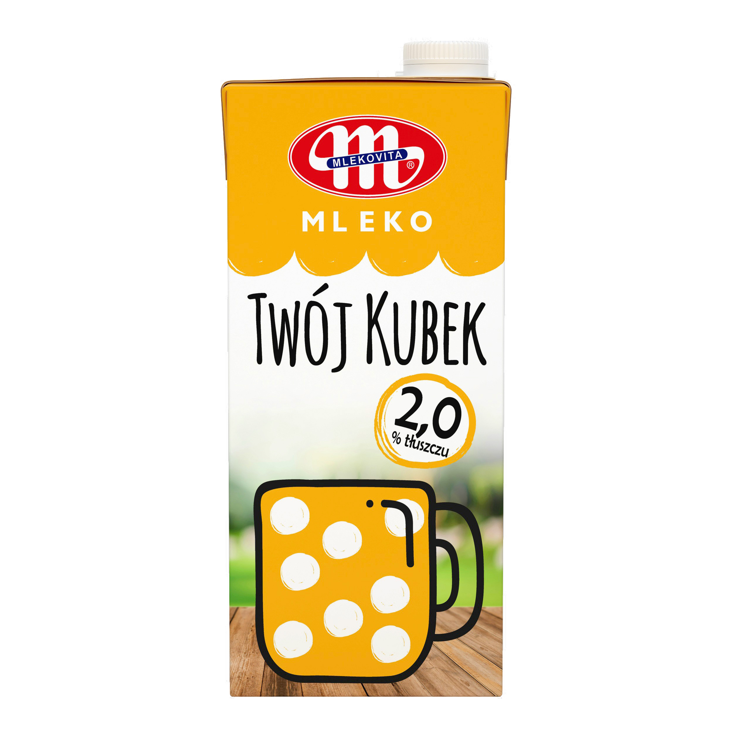 Mlekovita Mleko Uht Twój Kubek 2% Tł. 1L