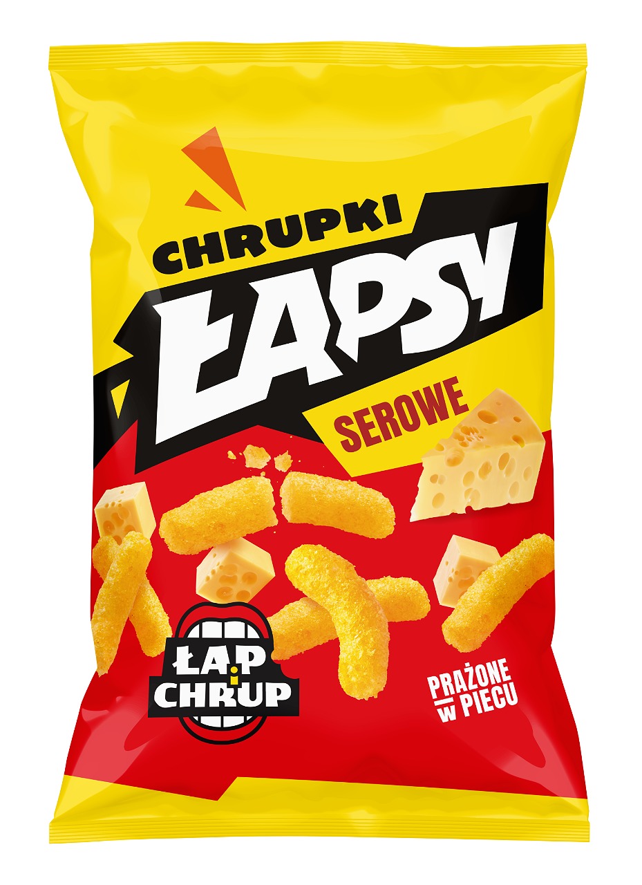 Łapsy Chrupki Kukurydziane O Smaku Sera 130 G