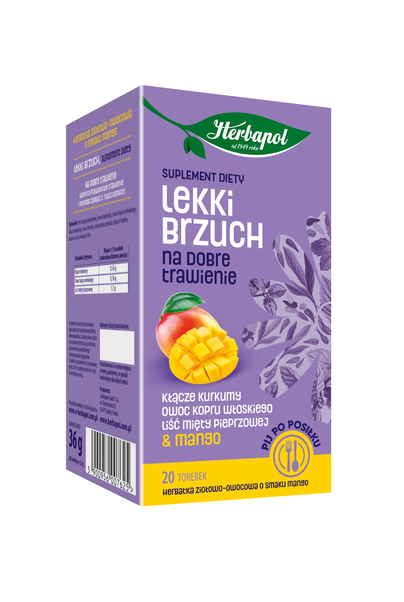 Herbapol - Lekki Brzuch 20Tb / 36G