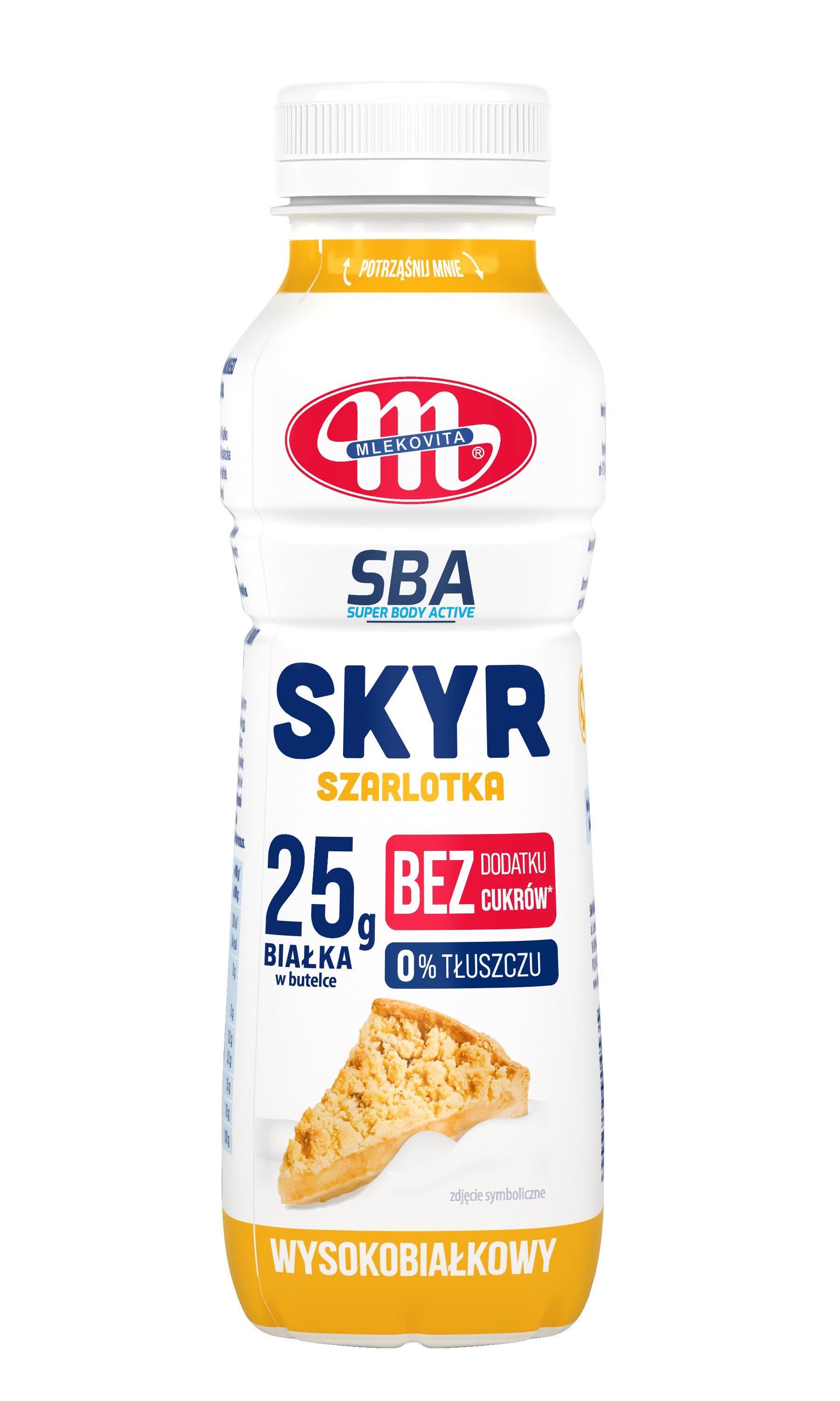 Mlekovita Jogurt Skyr Typu Islandzkiego Wysokobiałkowy 0% Tł. Szarlotka Sba 330G