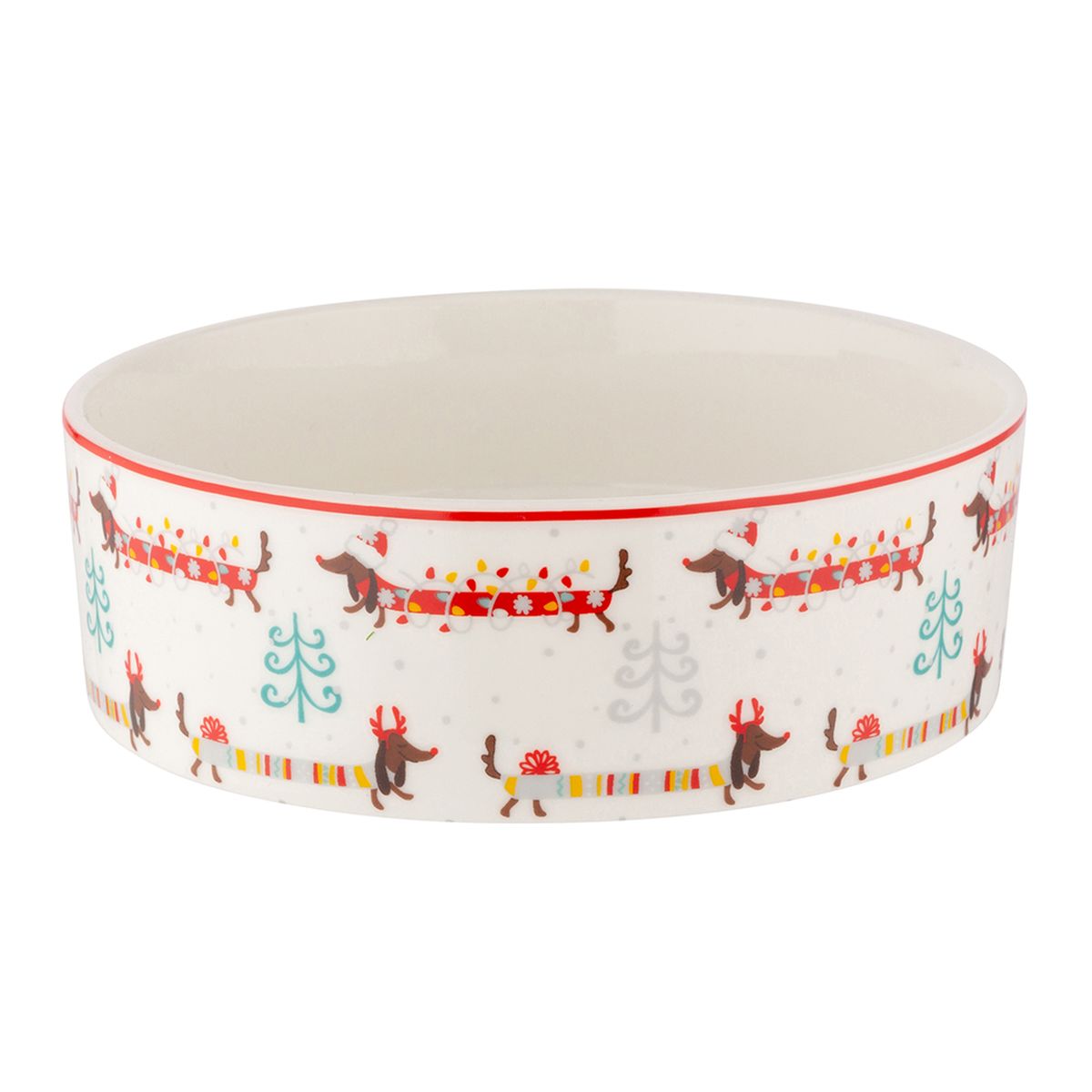 Miska Dla Psa 15X5 Cm 460 Ml Dekoracja Świąteczne Jamniki Altom Design