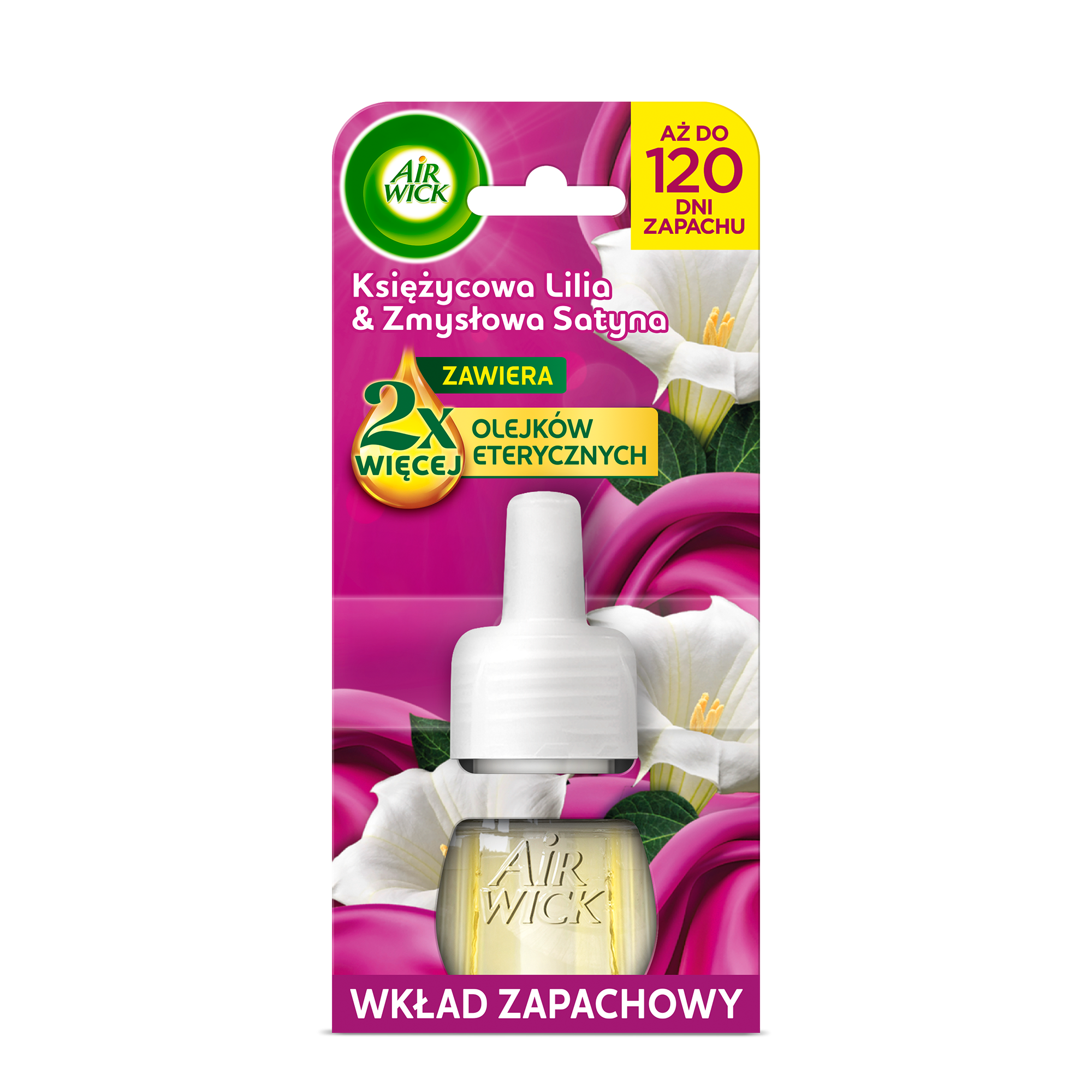 Air Wick Elektryczny Odświeżacz Powietrza Księżycowa Lilia Otulona Satyną 19 Ml Wkład