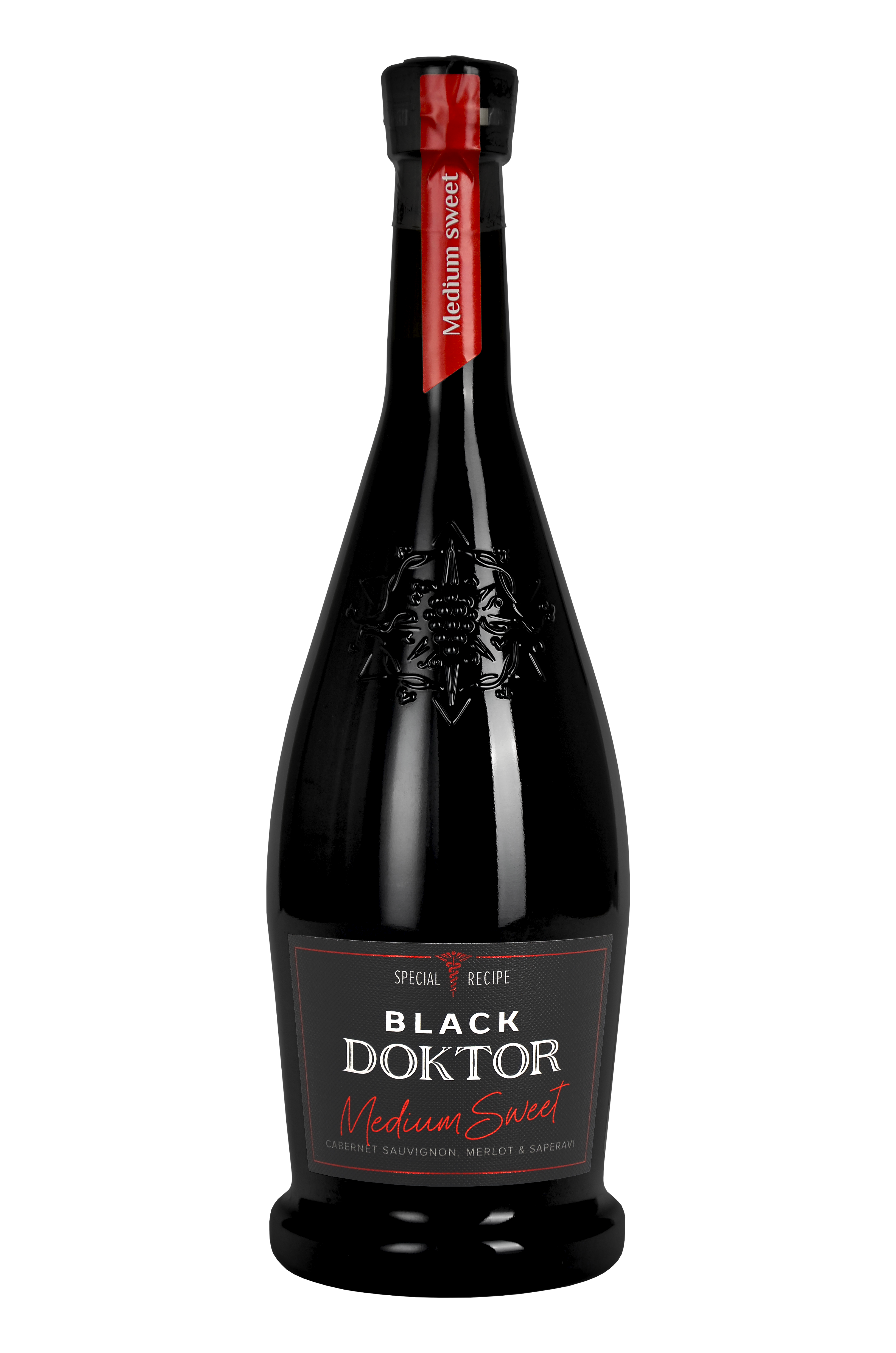 Wino Black Doctor Bostavan Czerwone Półsłodkie 750 Ml