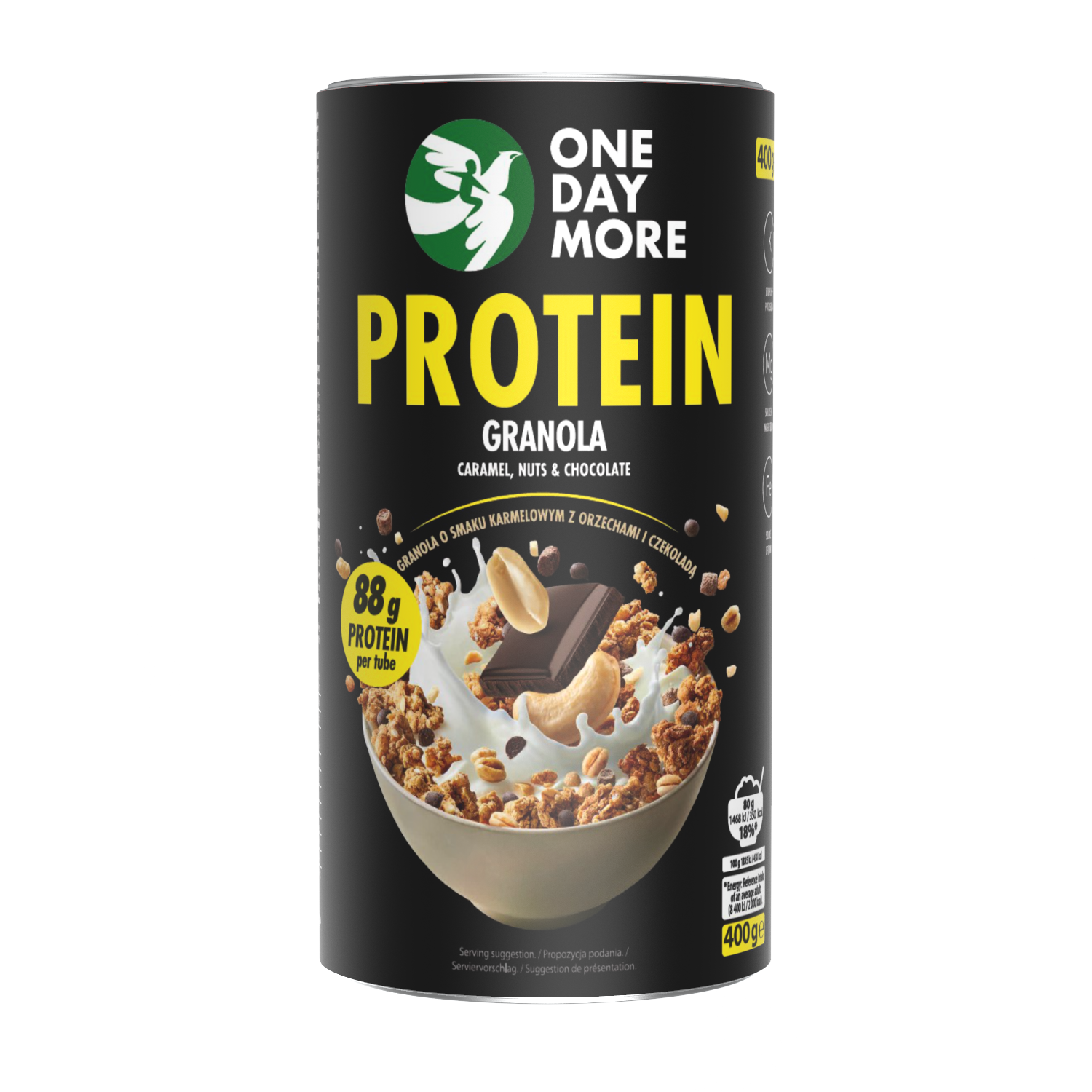 Onedaymore Granola Proteinowa O Smaku Karmelowym Z Orzechami I Czekoladą 400G