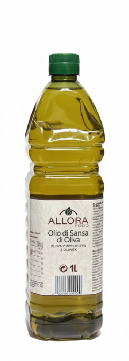 Olio Di Sansa Di Oliva. Oliwa Sansa Z Wytłoczyn Z Oliwek 1L Allora Food