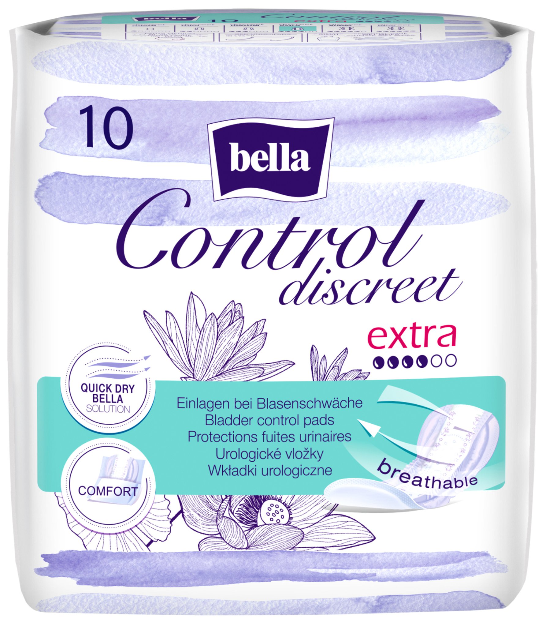 Wkładki Urologiczne Bella Control Discreet Extra 10Szt.