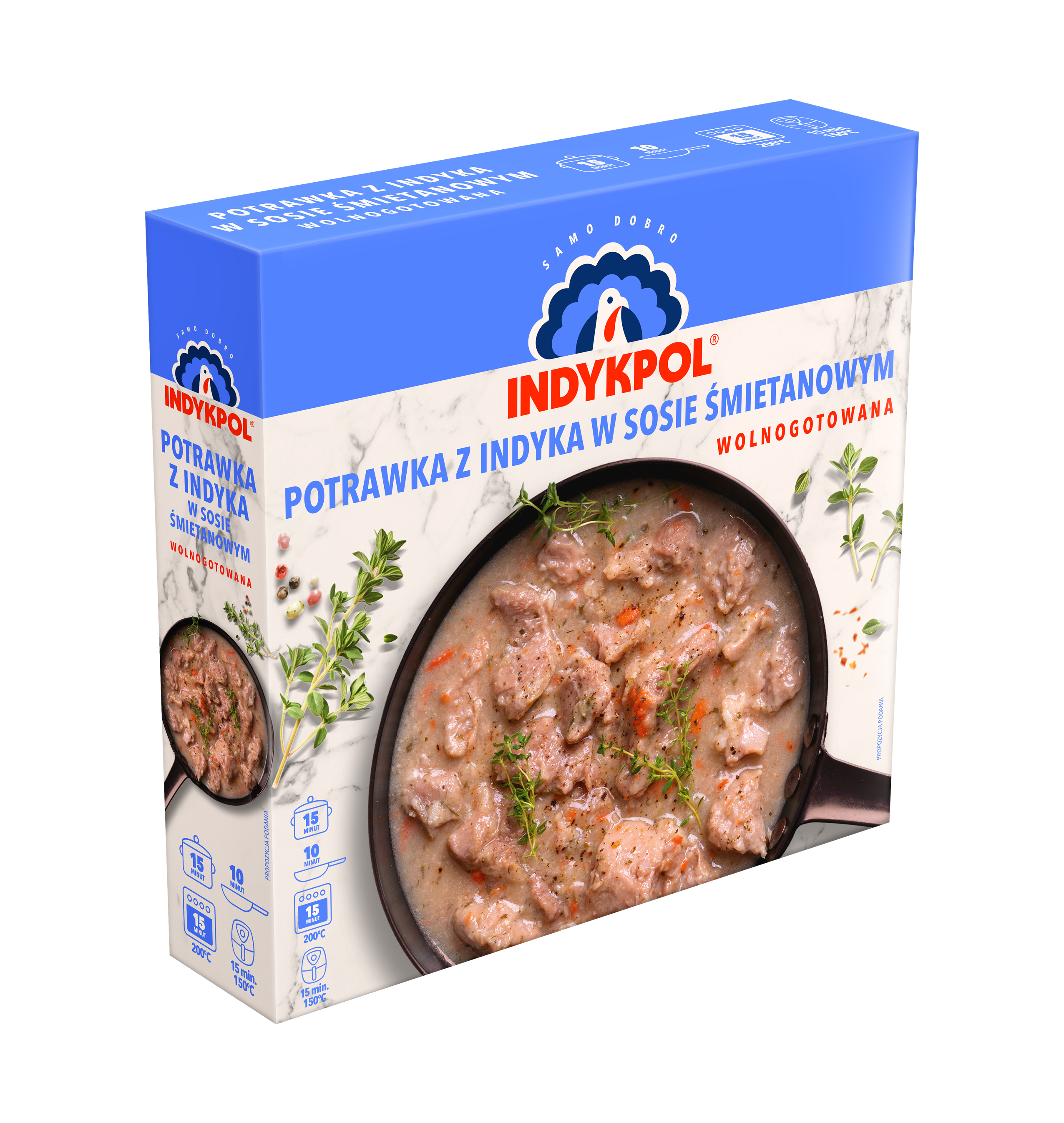 Potrawka Z Indyka W Sosie Śmietanowym 0,4Kg Indykpol