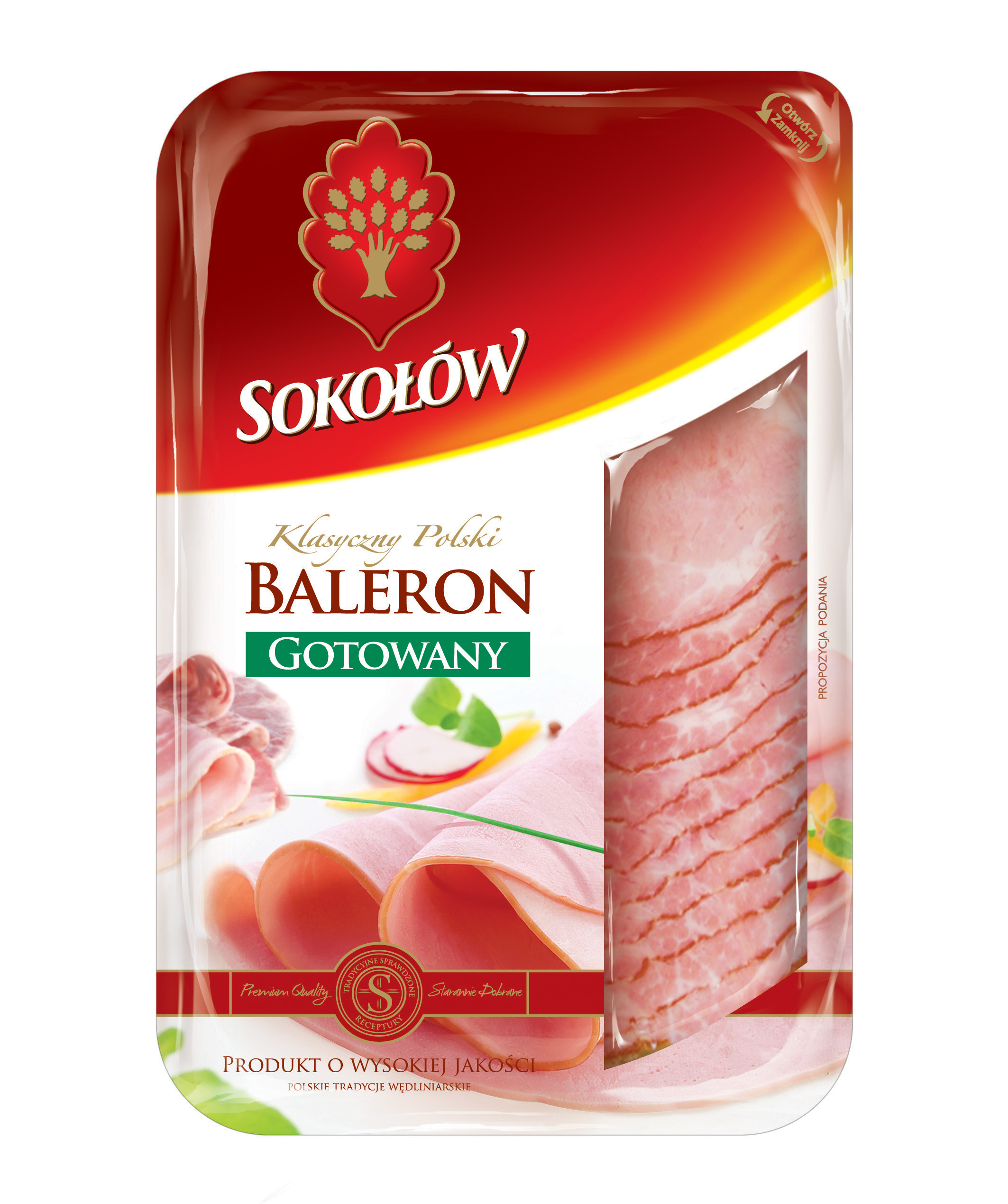 Baleron Gotowany Plastry 100 G Sokołów