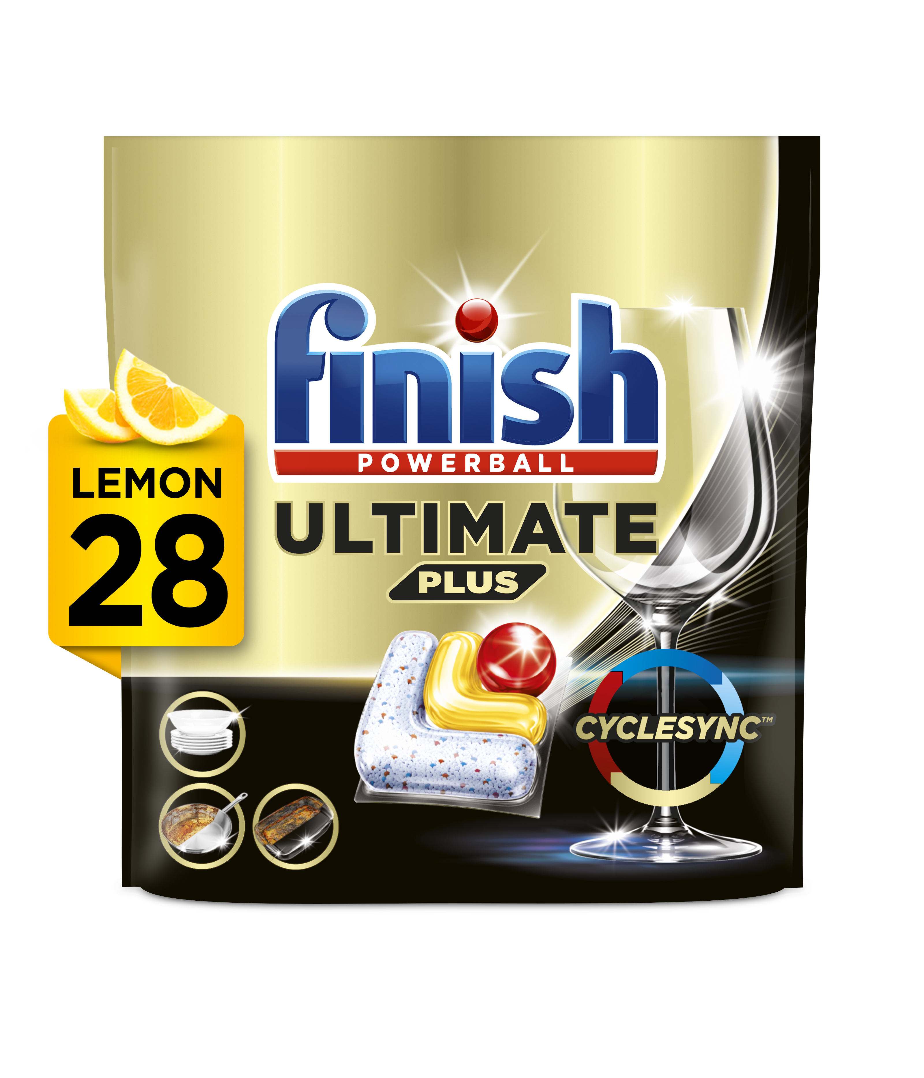 Finish Kapsułki Do Zmywarki Ultimate Plus Lemon 28 Szt.
