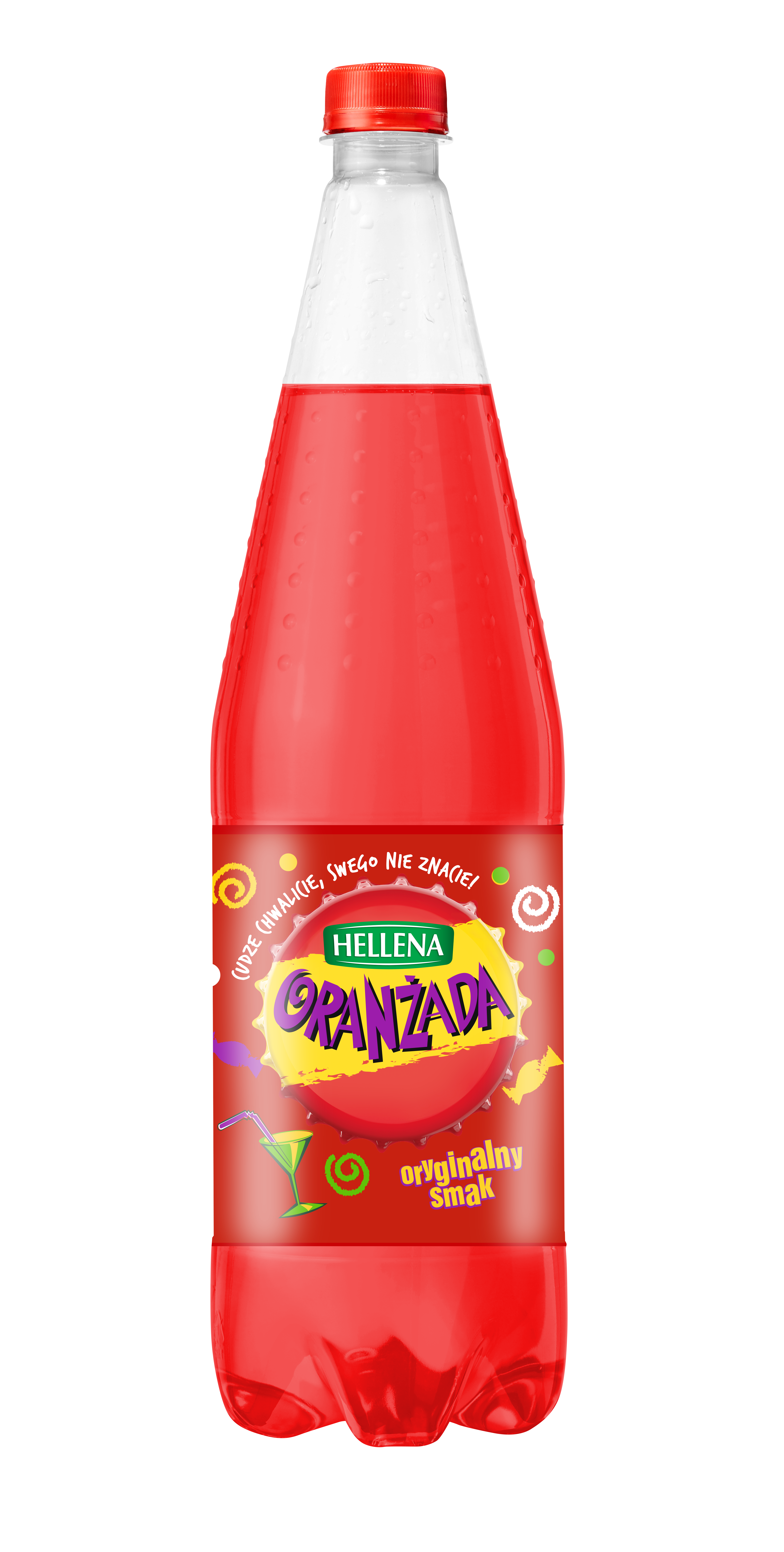 Hellena Oranżada Czerwona 1,25 L