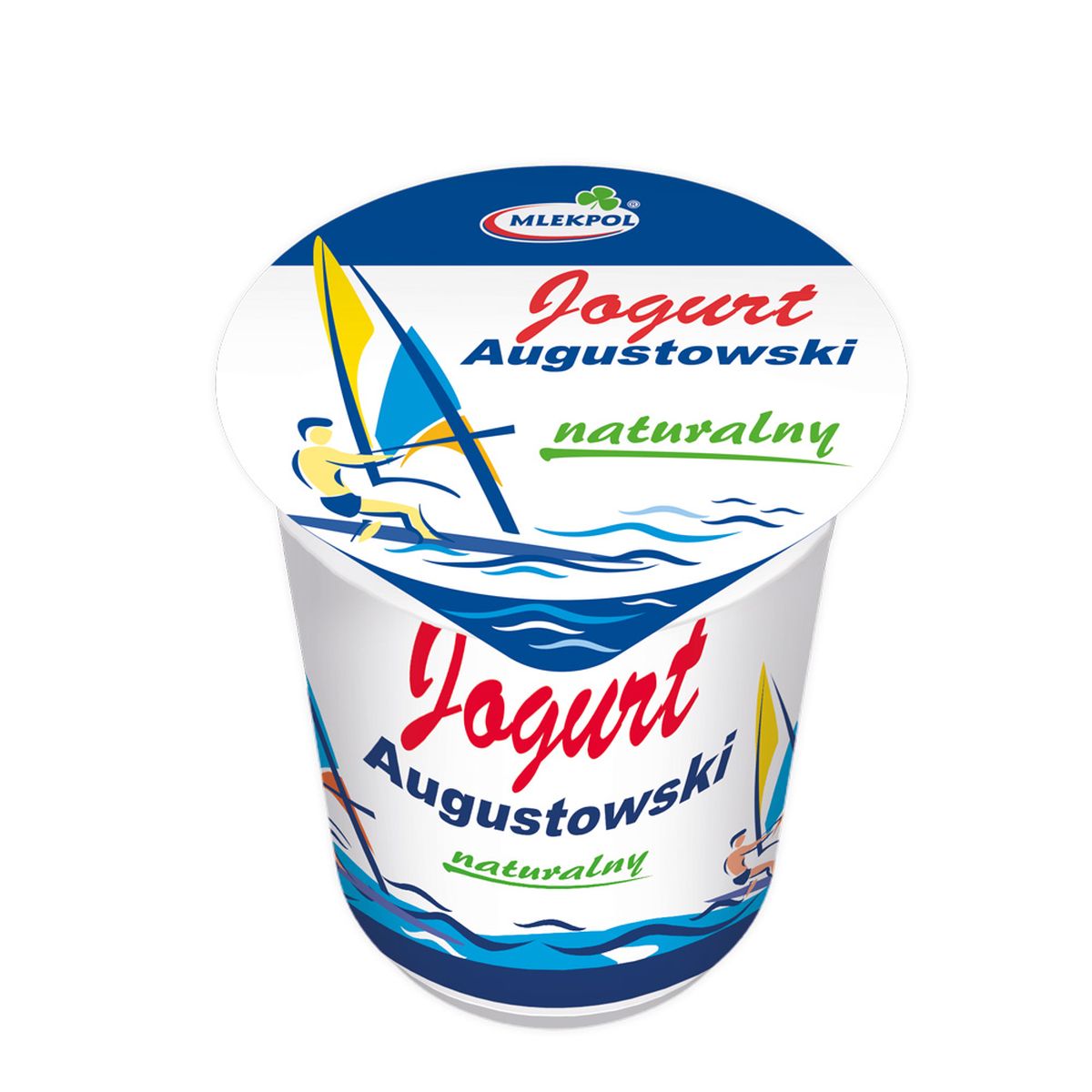 Jogurt Augustowski Naturalny Kubek 350G Mlekpol