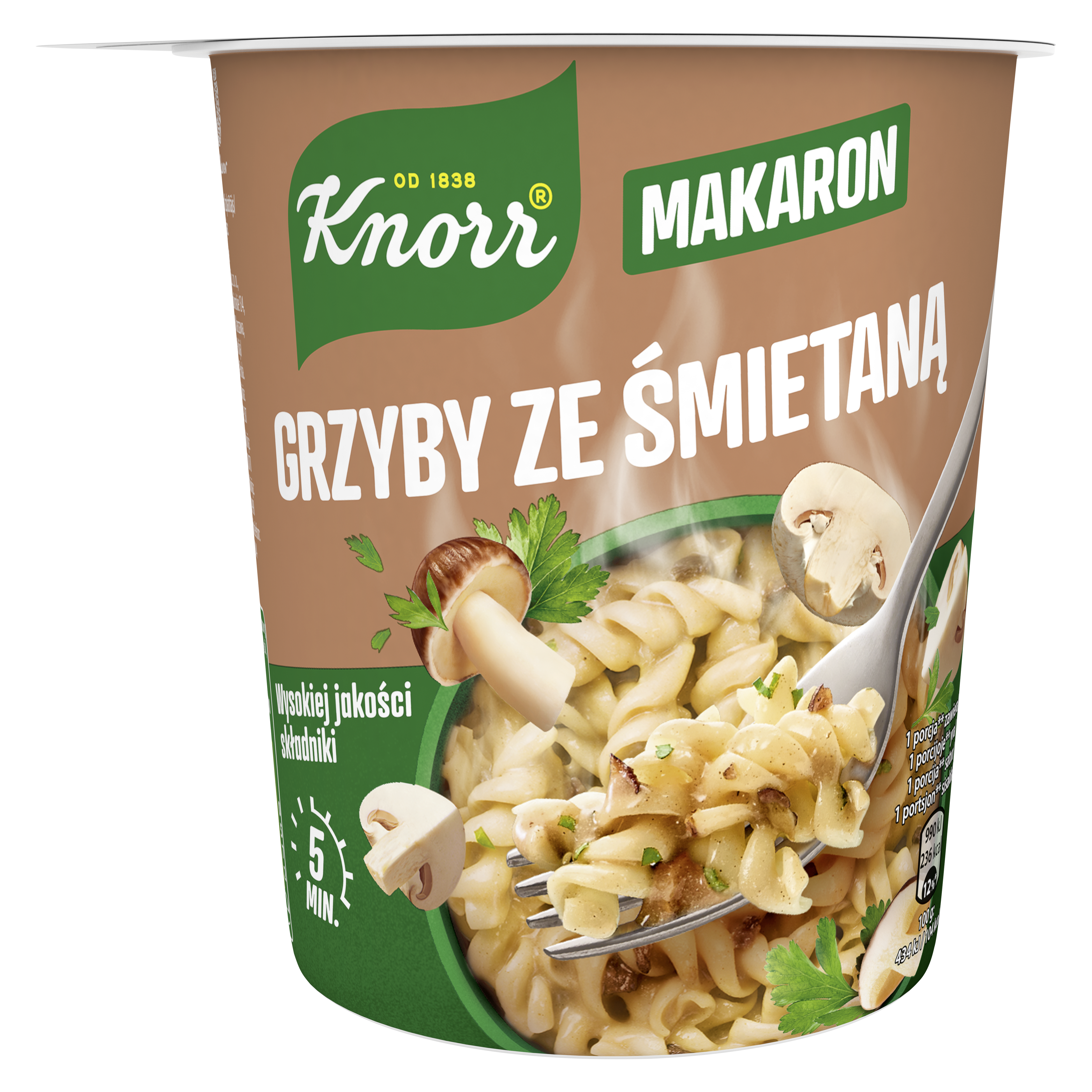Knorr Makaron Grzyby Ze Śmietaną 59 G