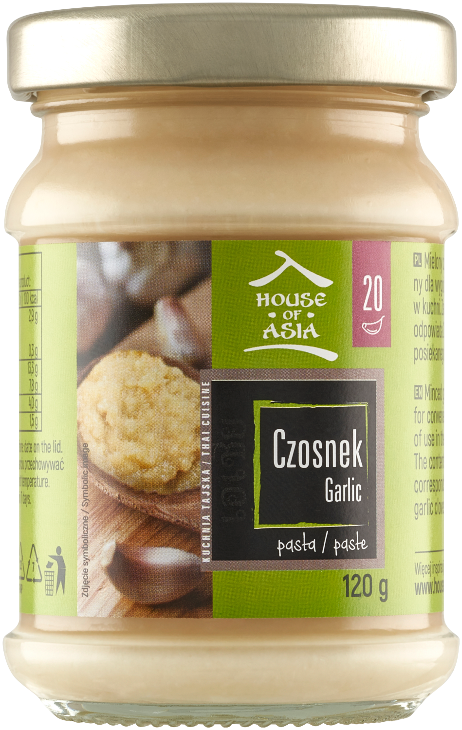 House Of Asia Pasta Z Czosnku 120G