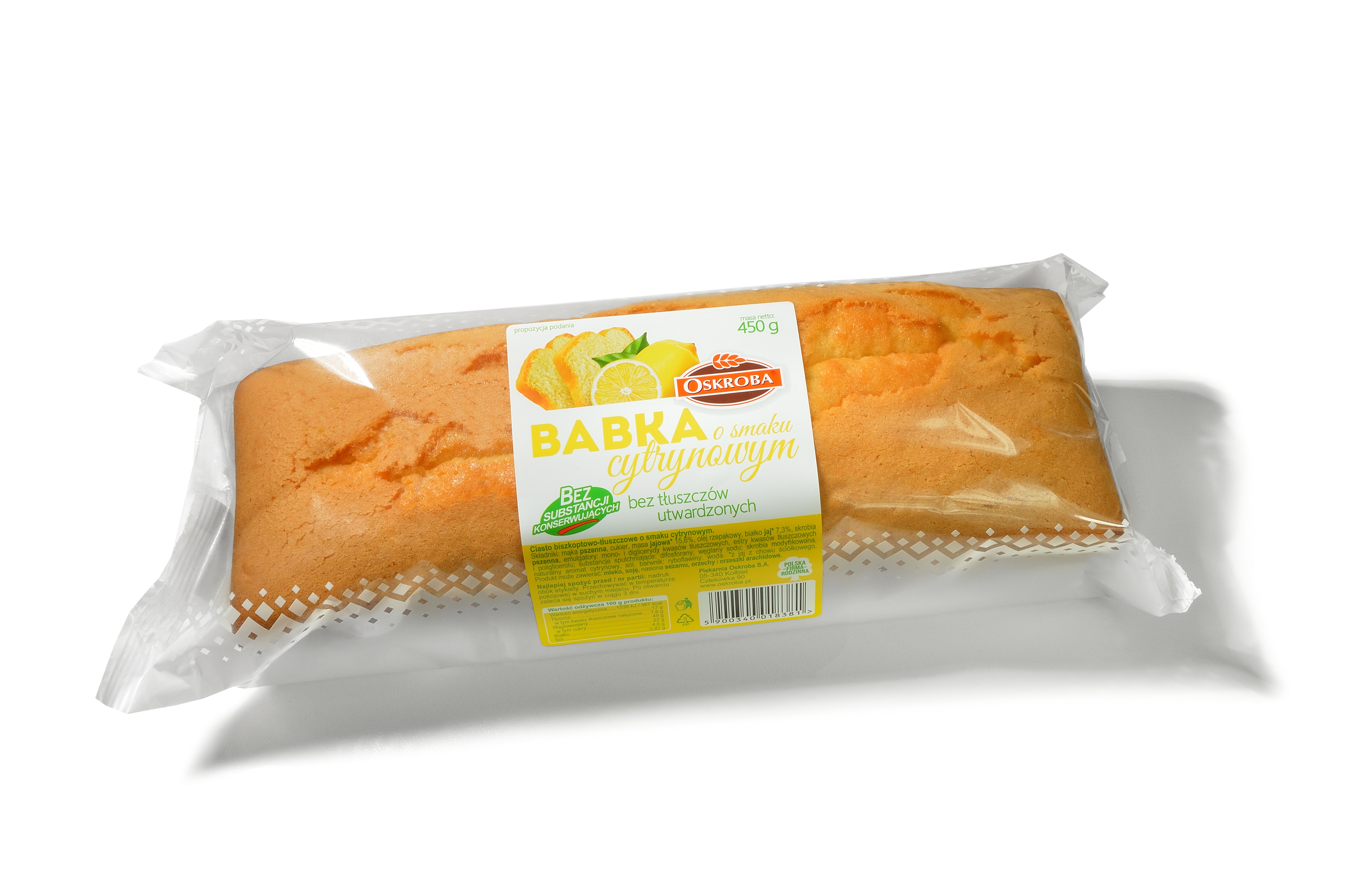 Oskroba Babka O Smaku Cytrynowym 450 G