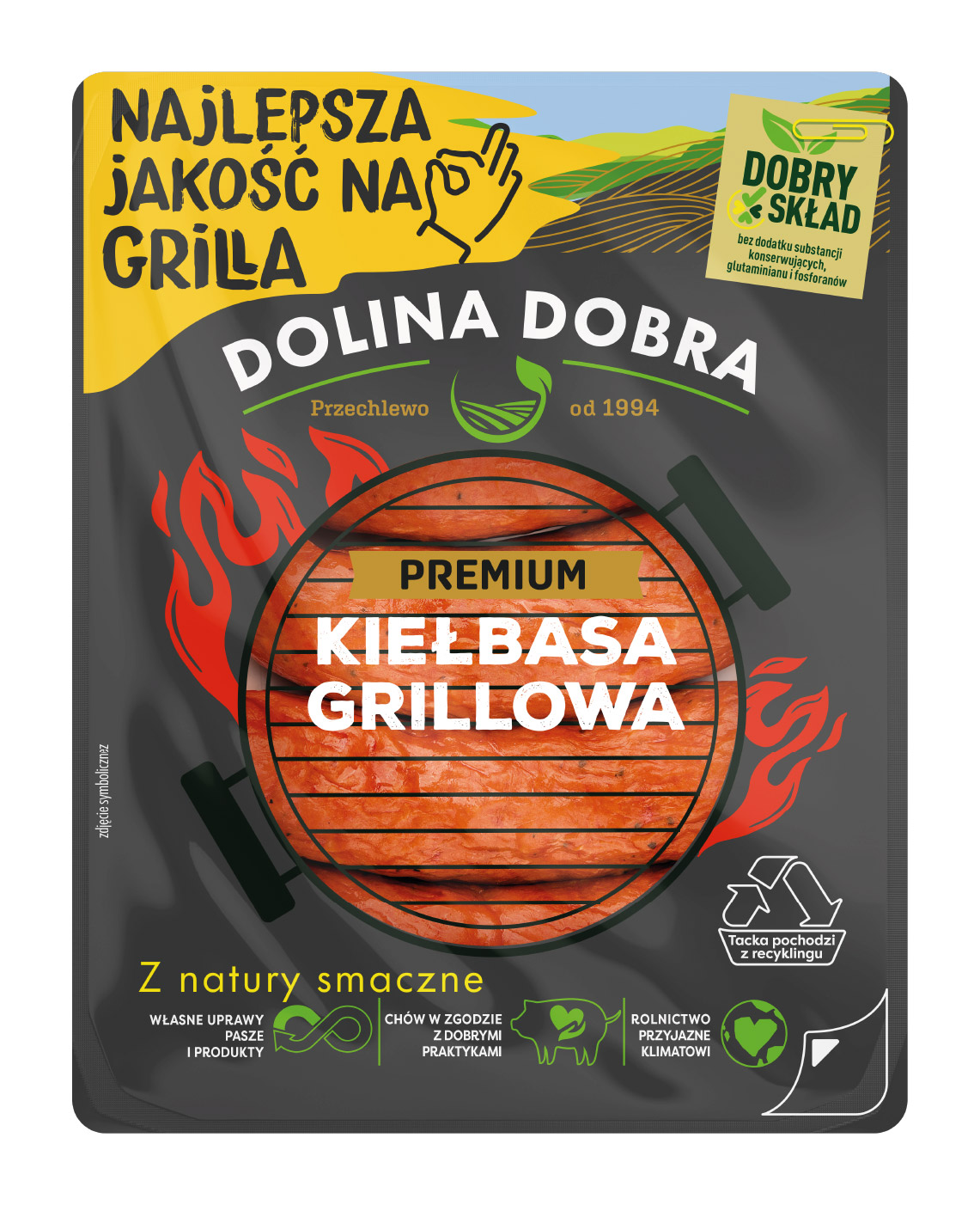 Kiełbasa Grillowa Premium 375 G Dolina Dobra