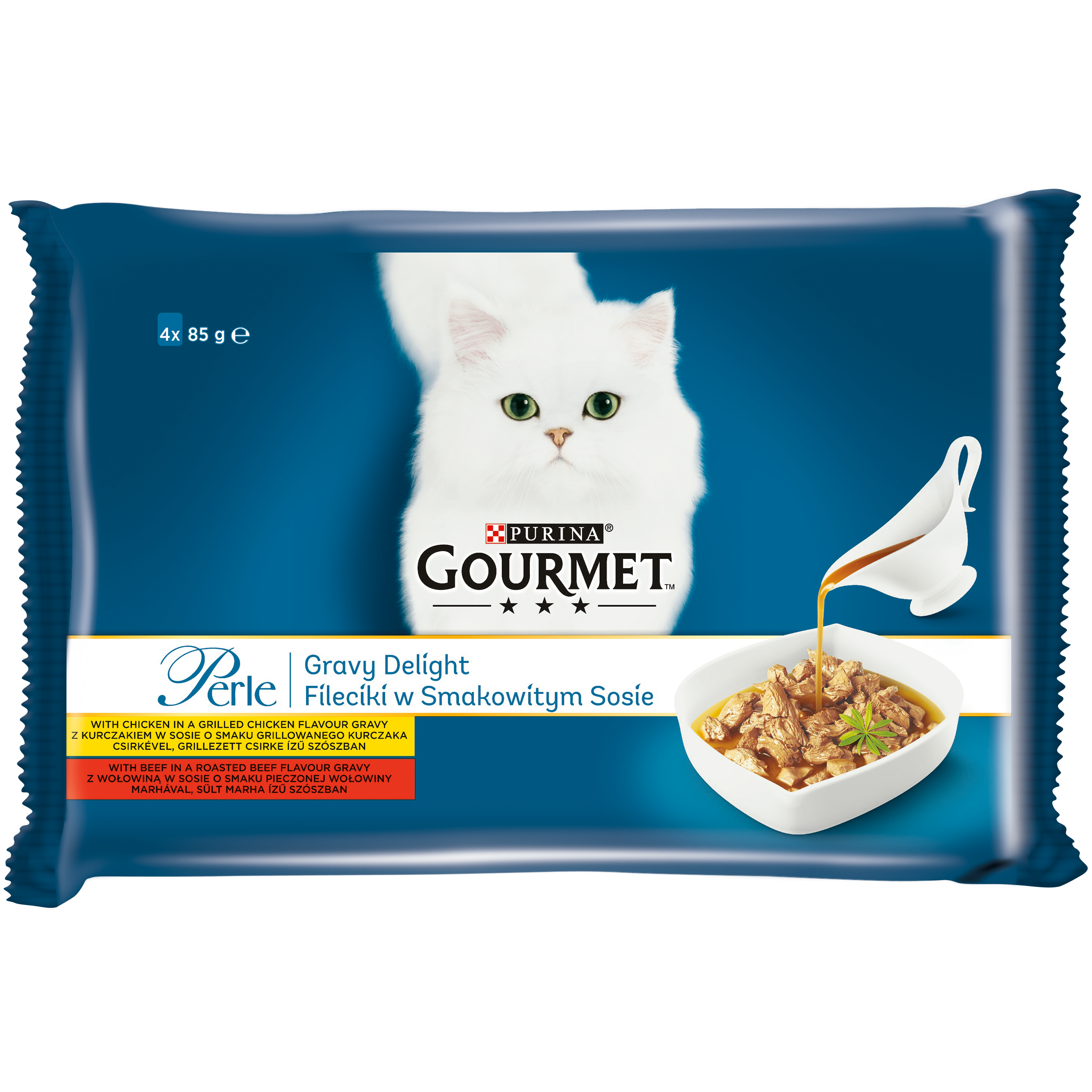 Gourmet Perle Gravy Delight Kurczak 4X85G