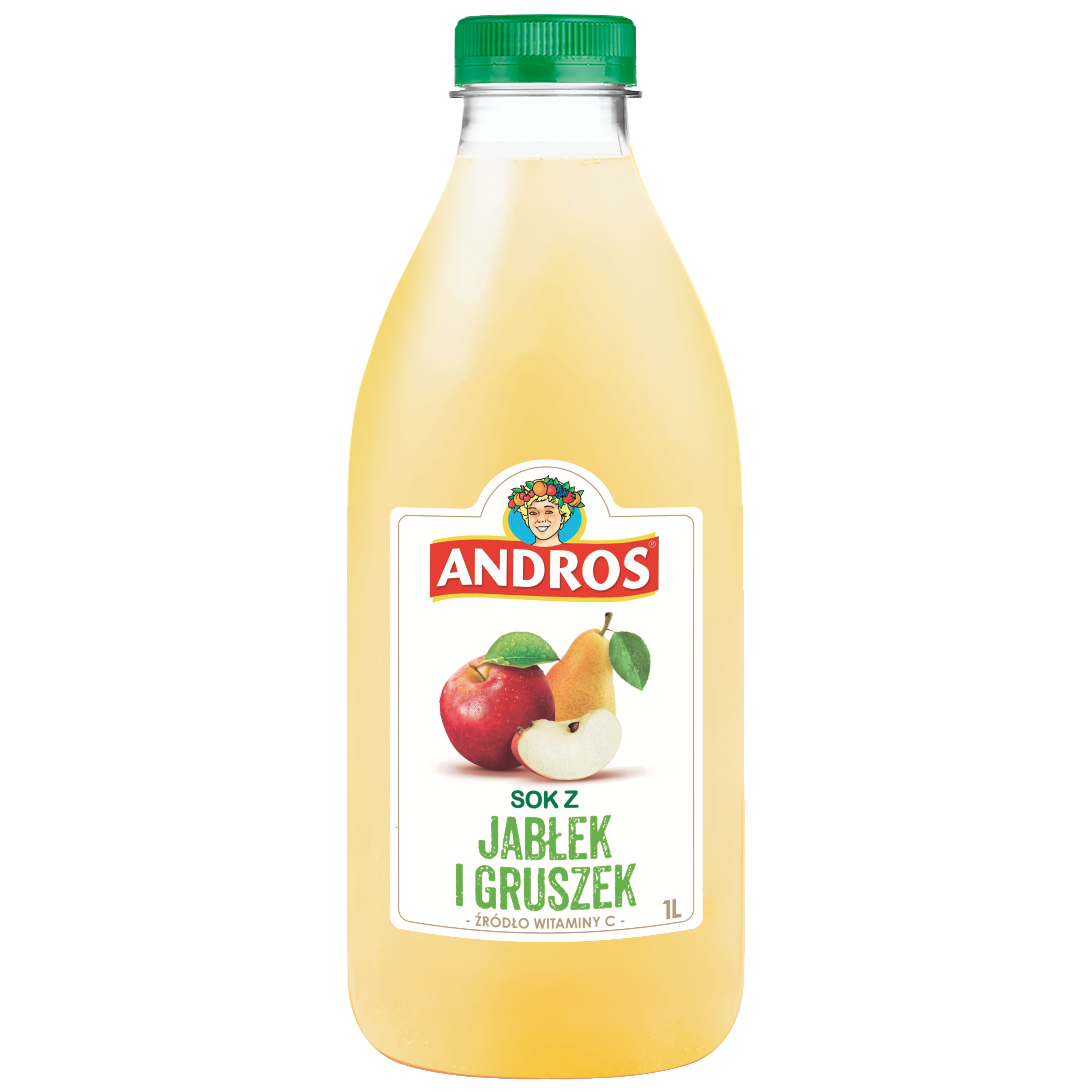 Andros Sok Z Jabłek I Gruszek, Z Witaminą C 1 L