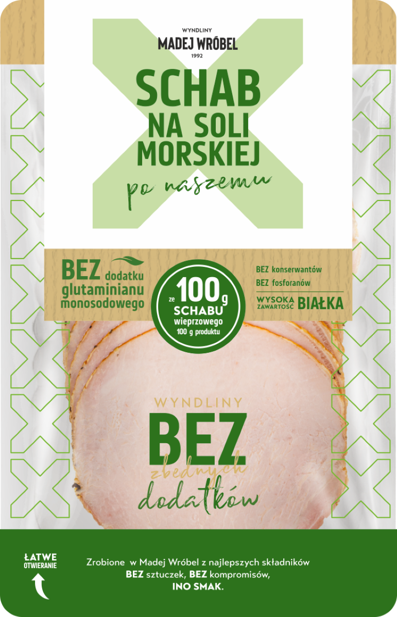 Madej Wróbel Schab Na Soli Morskiej Plastry 100 G