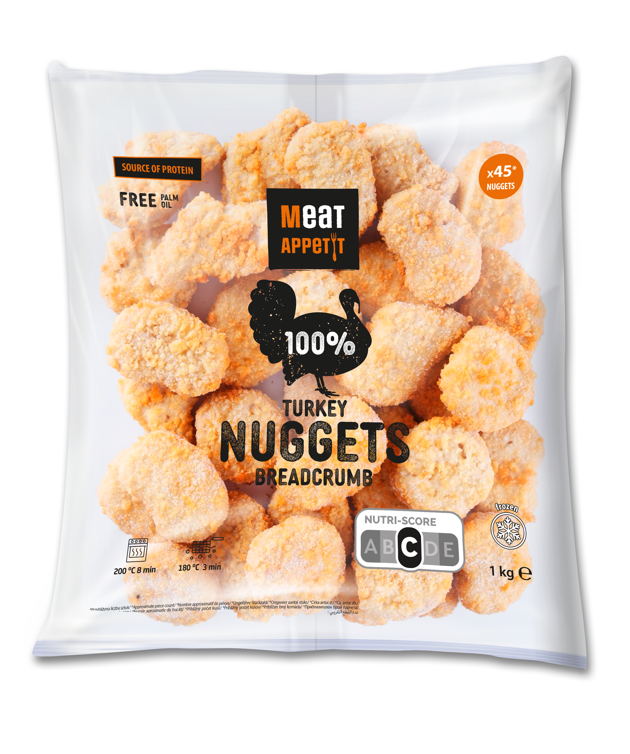 Meat Appetit, Nuggets Z Indyka W Panierce 1Kg