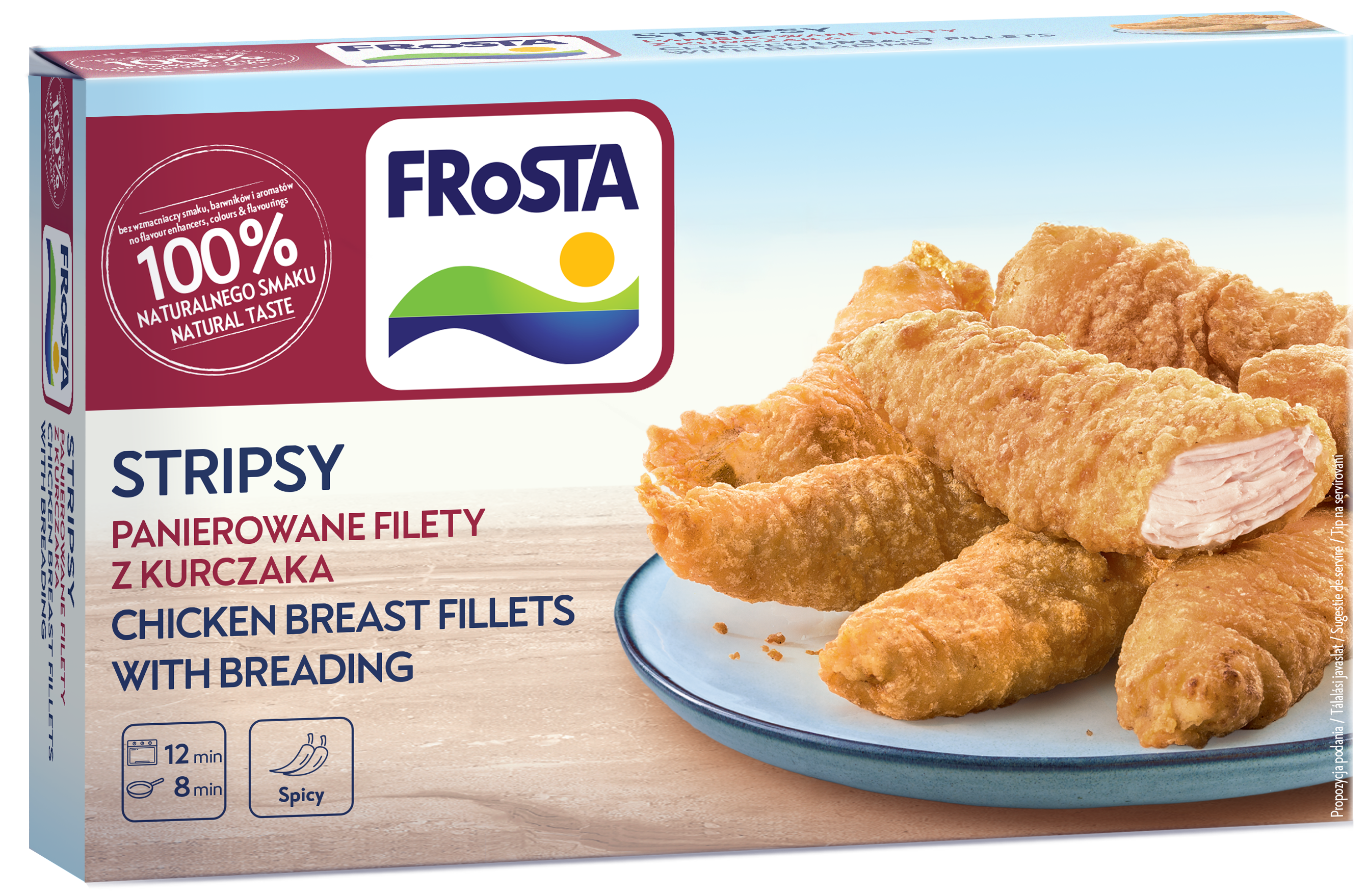 Frosta Stripsy Panierowane Filety Z Kurczaka 250 G