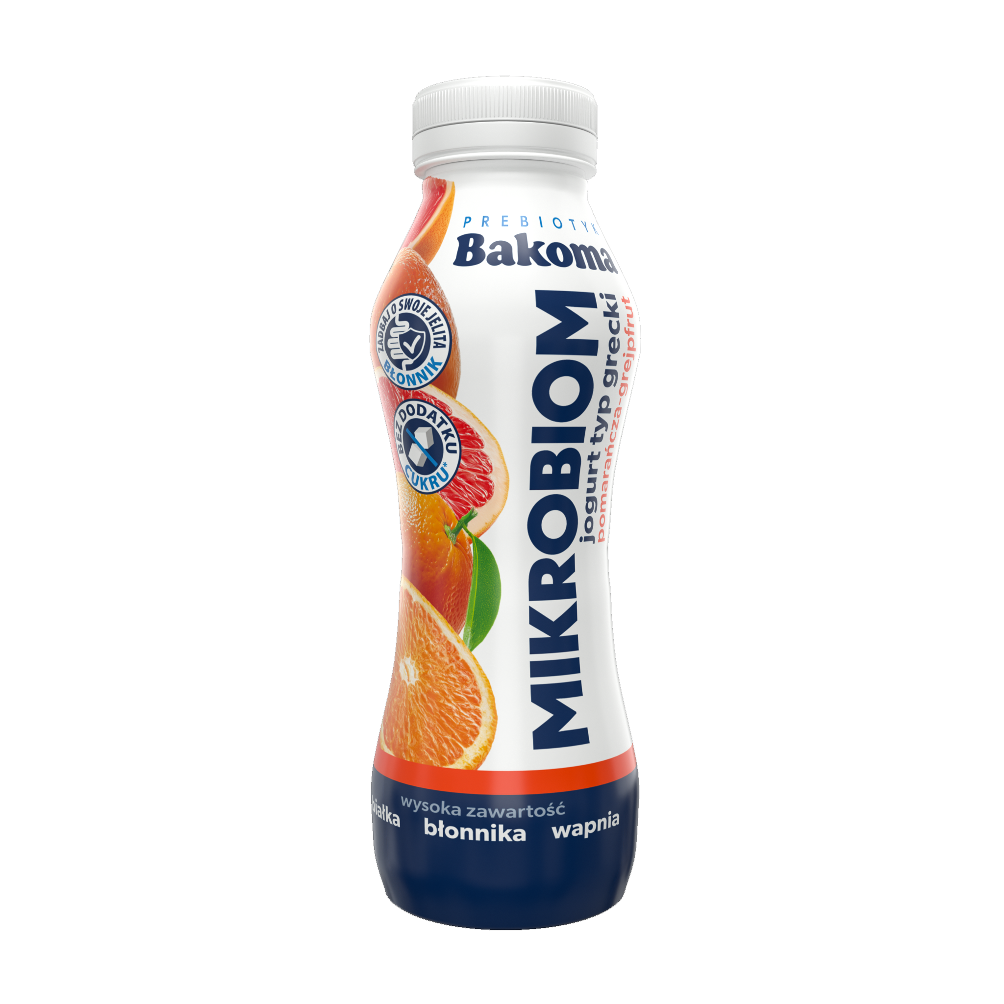 Bakoma Mikrobiom Jogurt Typ Grecki Pomarańcza – Grejpfrut 300G