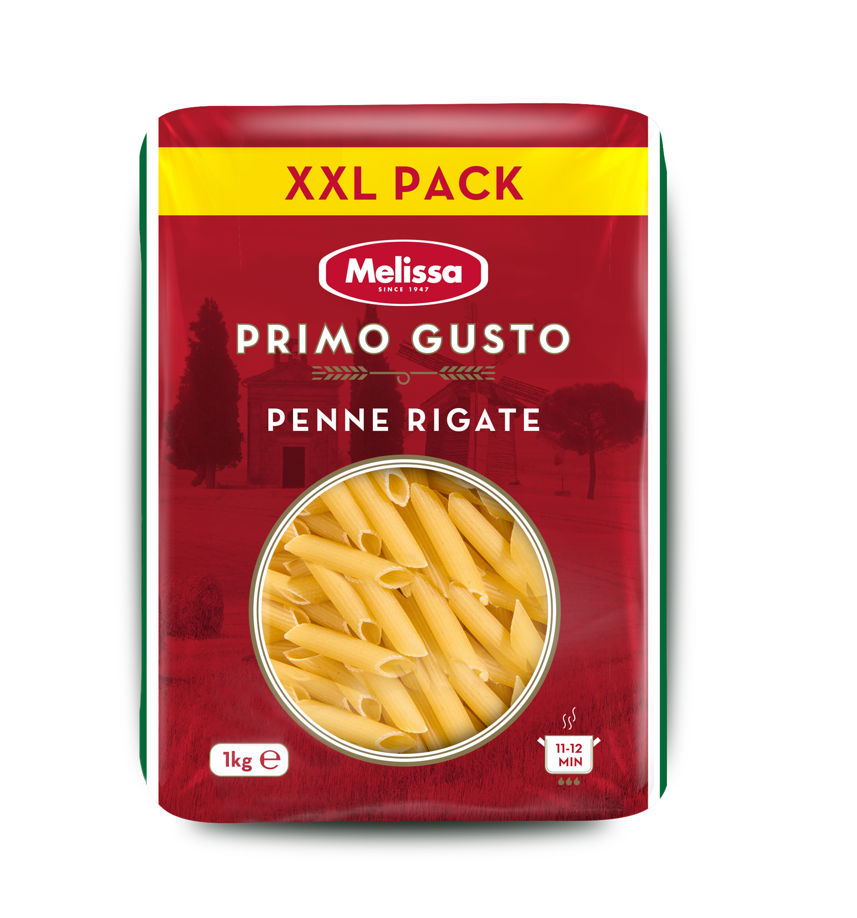 Makaron Penne Rigate Xxl Rurka Skośna 1000 G Melissa Primo Gusto