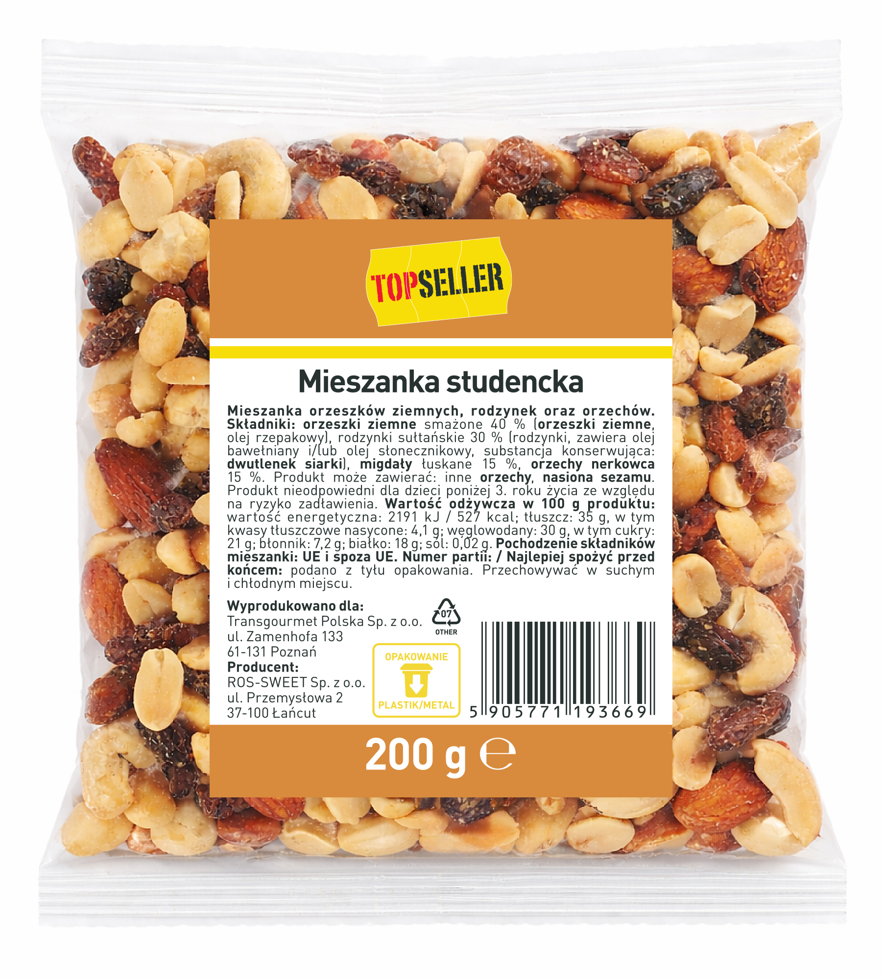 Topseller Mieszanka Studencka 200G