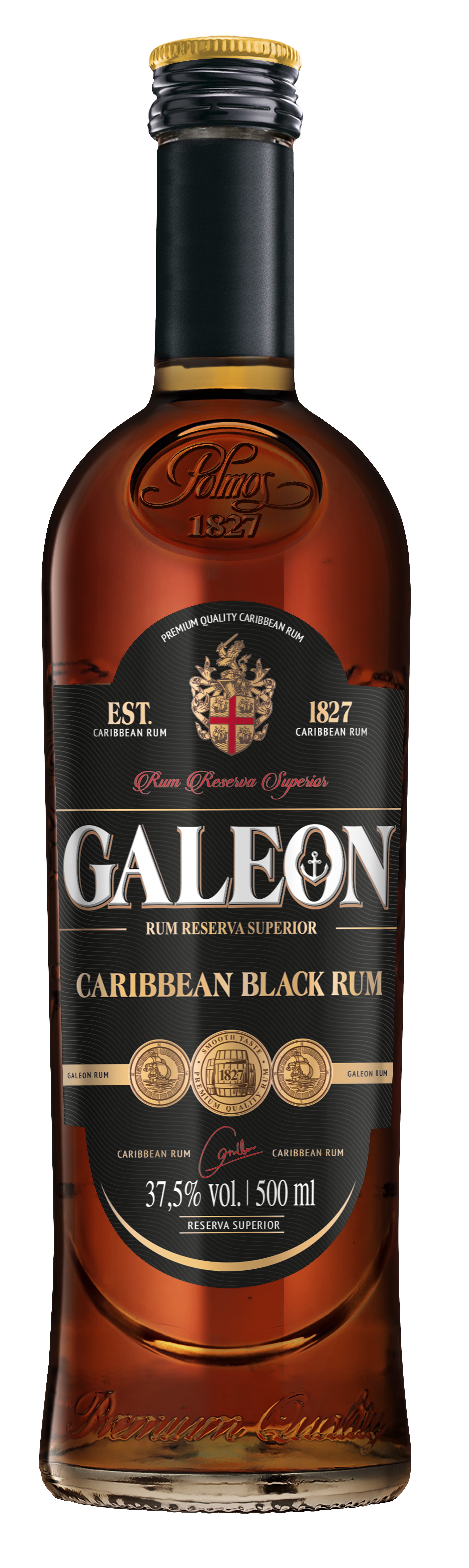 Rum Galeon Black 37,5% 500 Ml