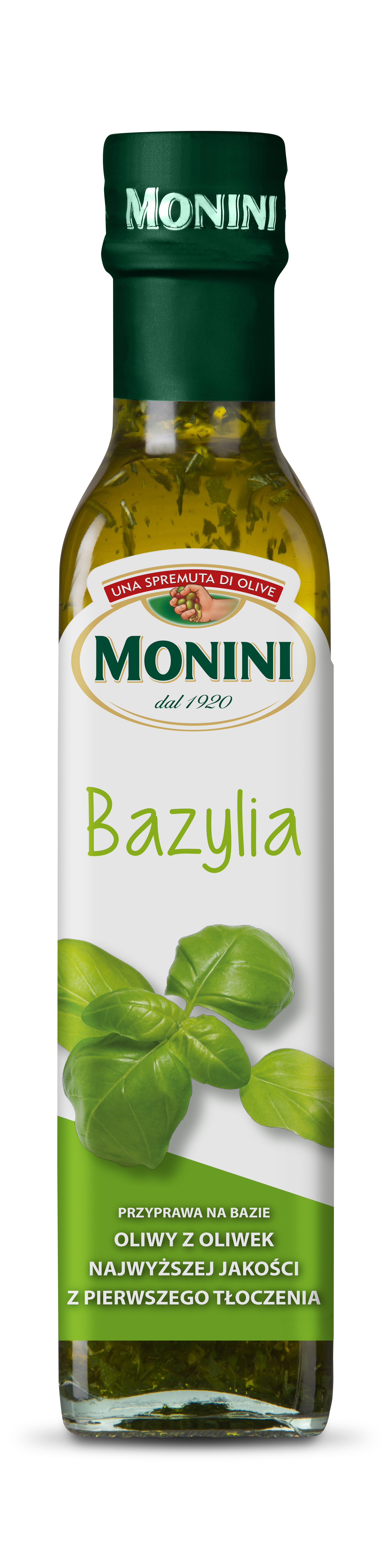 Monini Przyprawa Na Bazie Oliwy Z Oliwek Ev - Bazylia 250 Ml