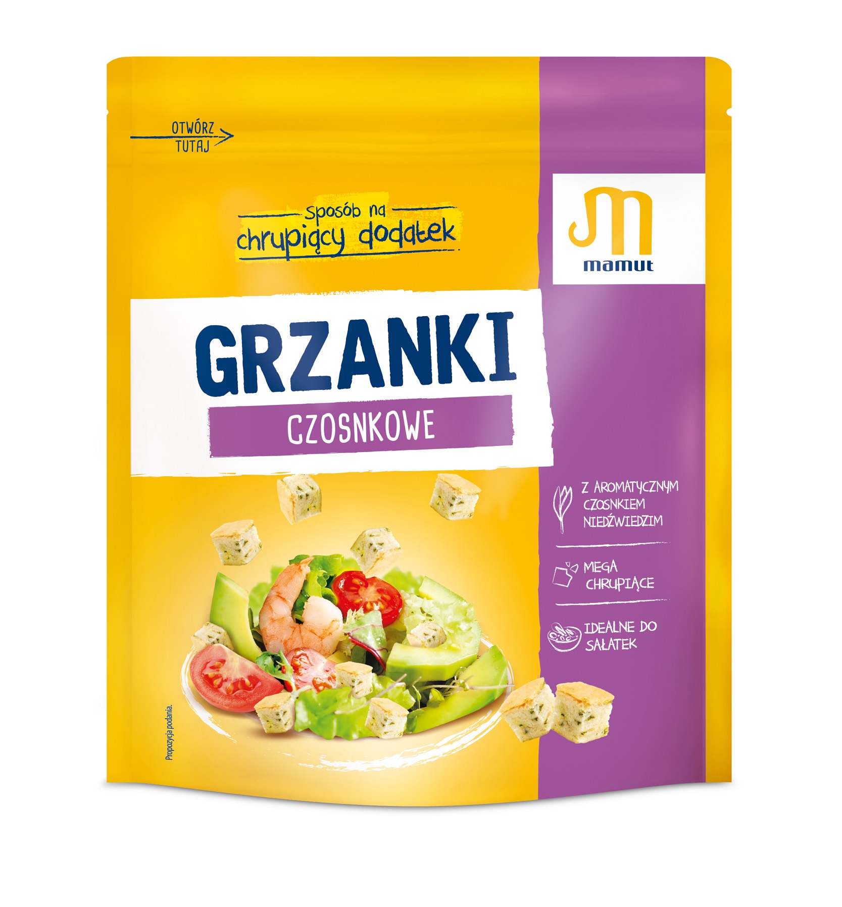 Grzanki Czosnkowe 150 G Folia Z Czosnkiem Niedźwiedzim Mamut