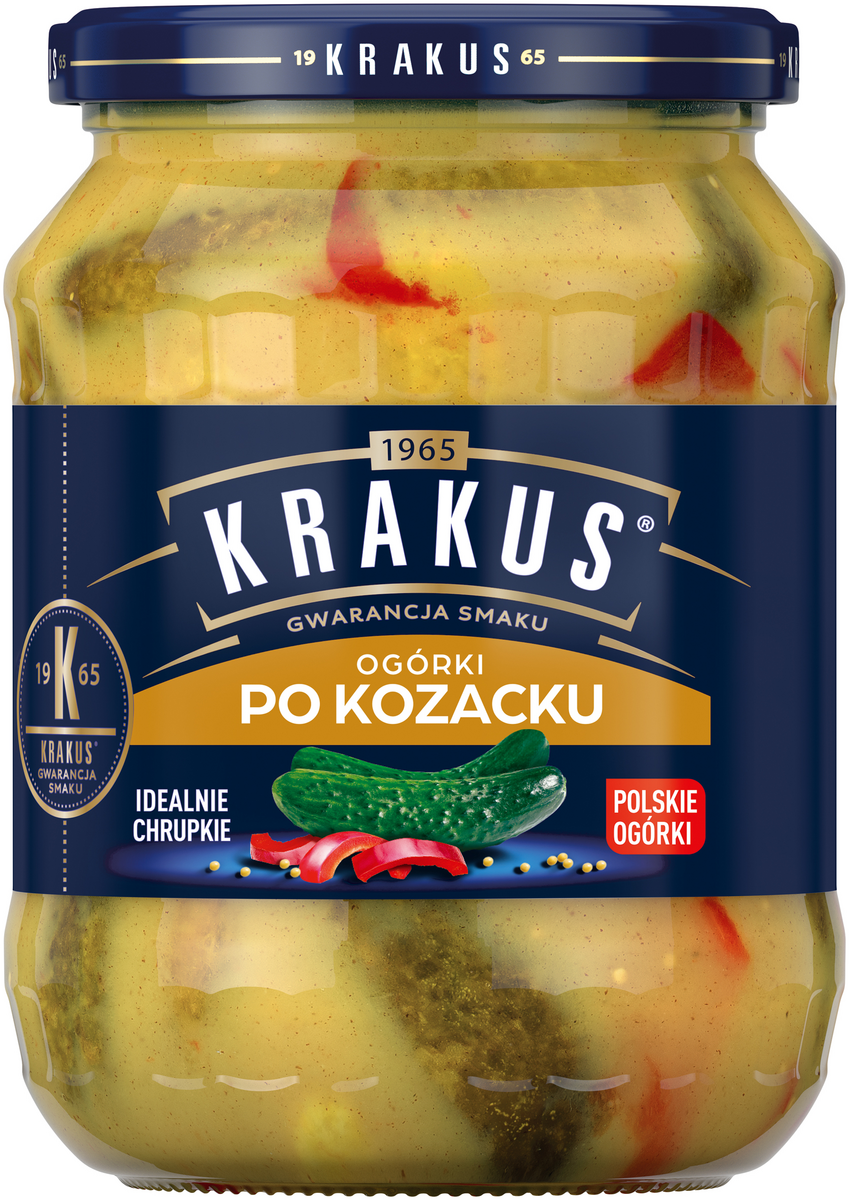 Krakus Ogórki Konserwowe Kozackie 670 G