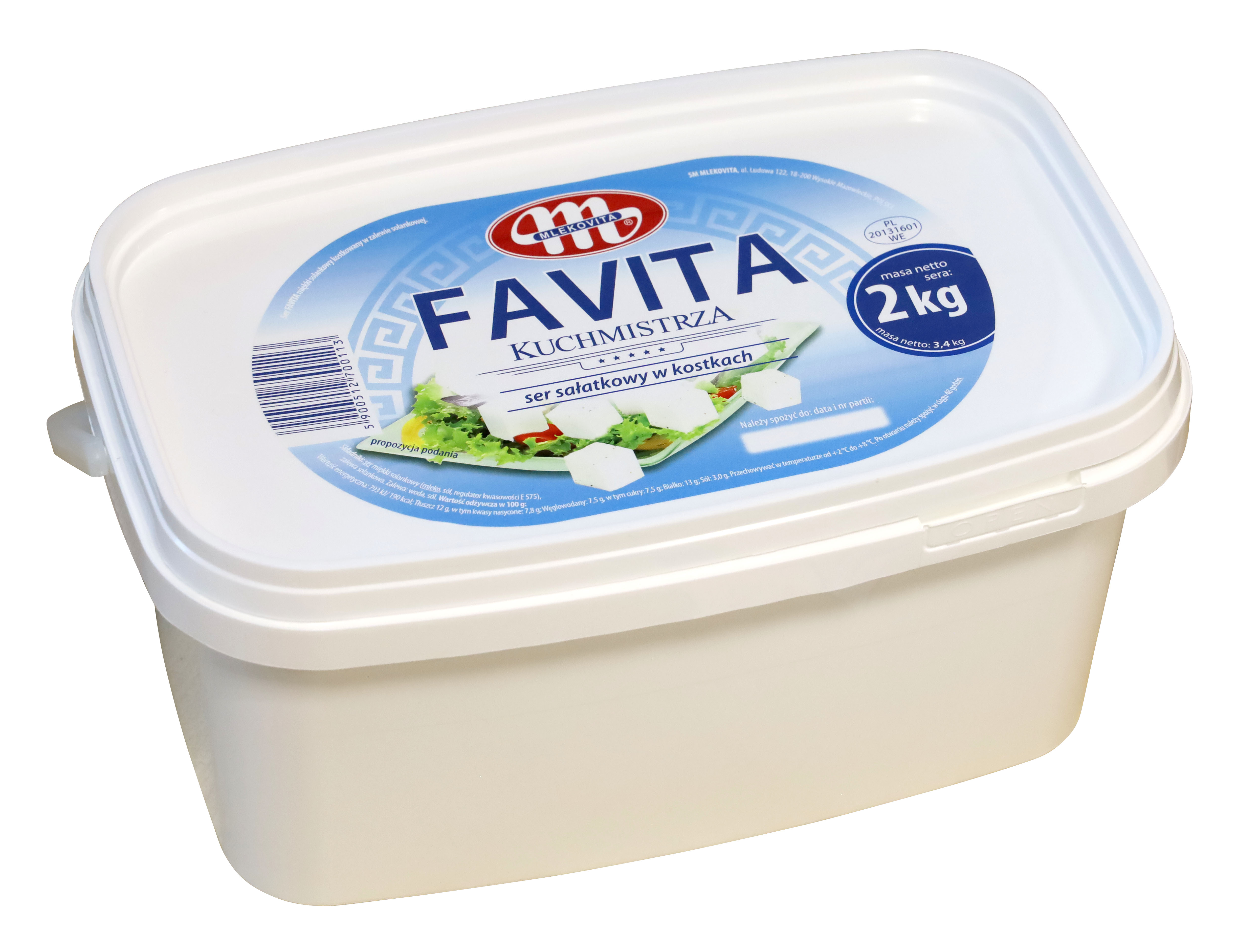 Mlekovita Ser Favita Kuchmistrza W Kostkach 2Kg
