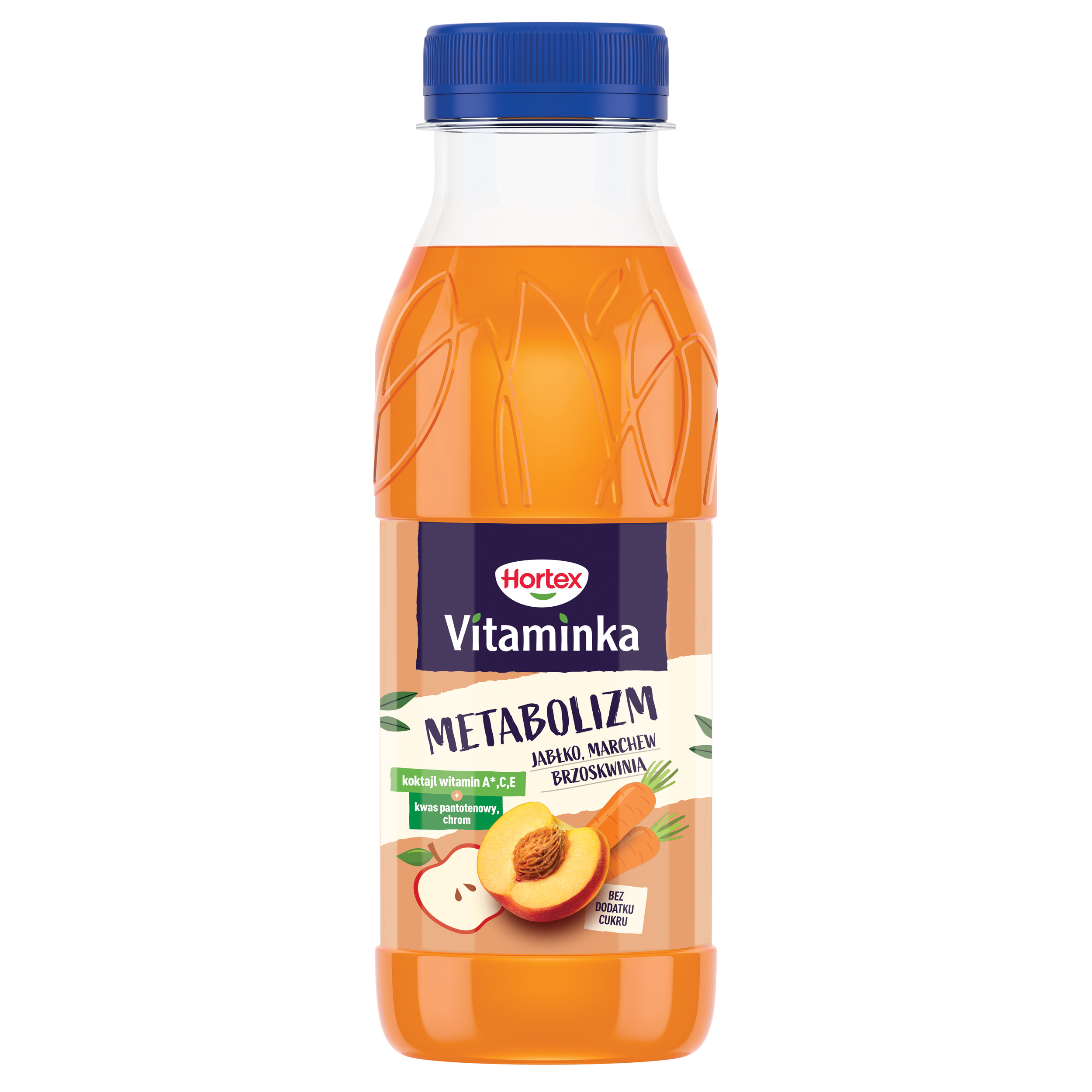 Hortex Vitaminka Jabłko, Marchew, Brzoskwinia Sok Butelka Apet 300 Ml Kaucja