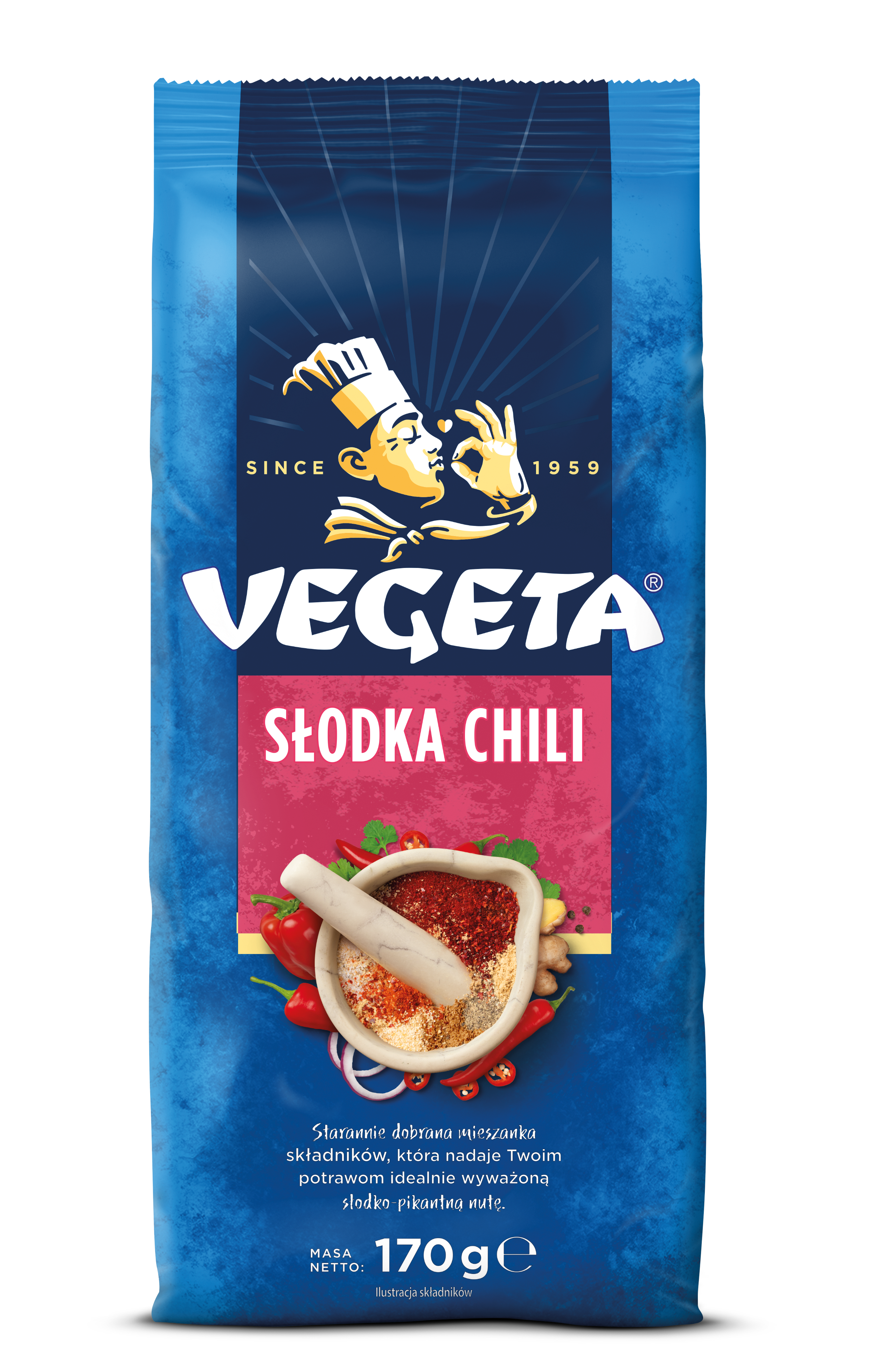Vegeta Słodka Chili 170 G
