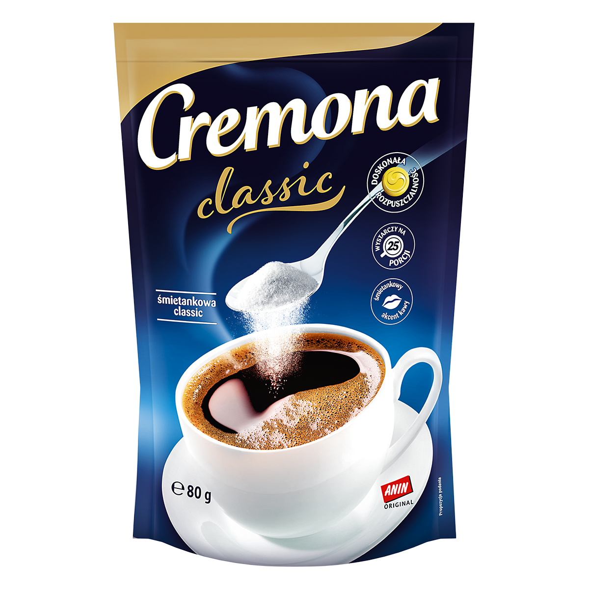 Cremona Śmietankowa Classic Zabielacz W Proszku 80 G