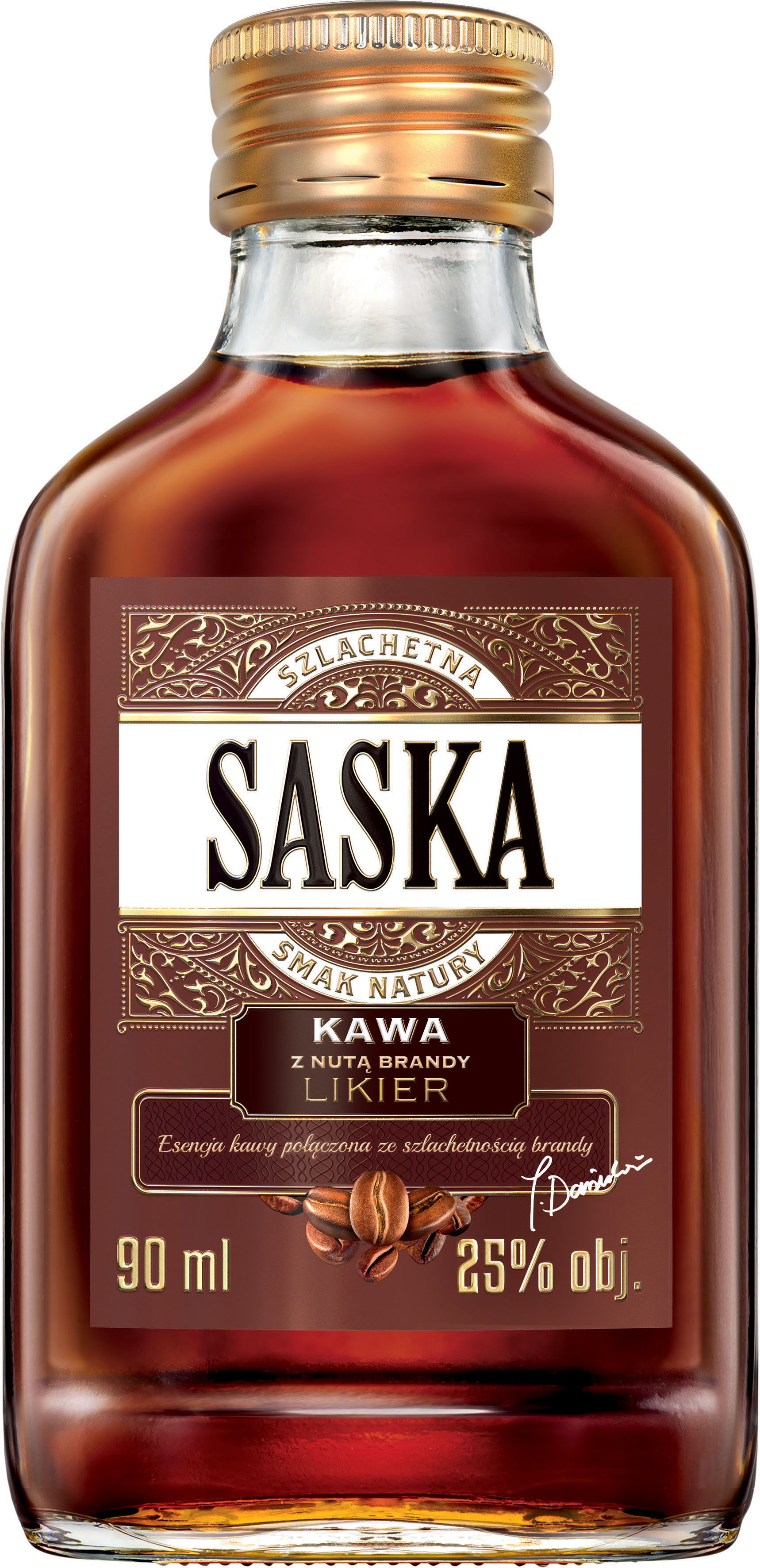 Saska Kawa Z Nutą Brandy 90 Ml 25%