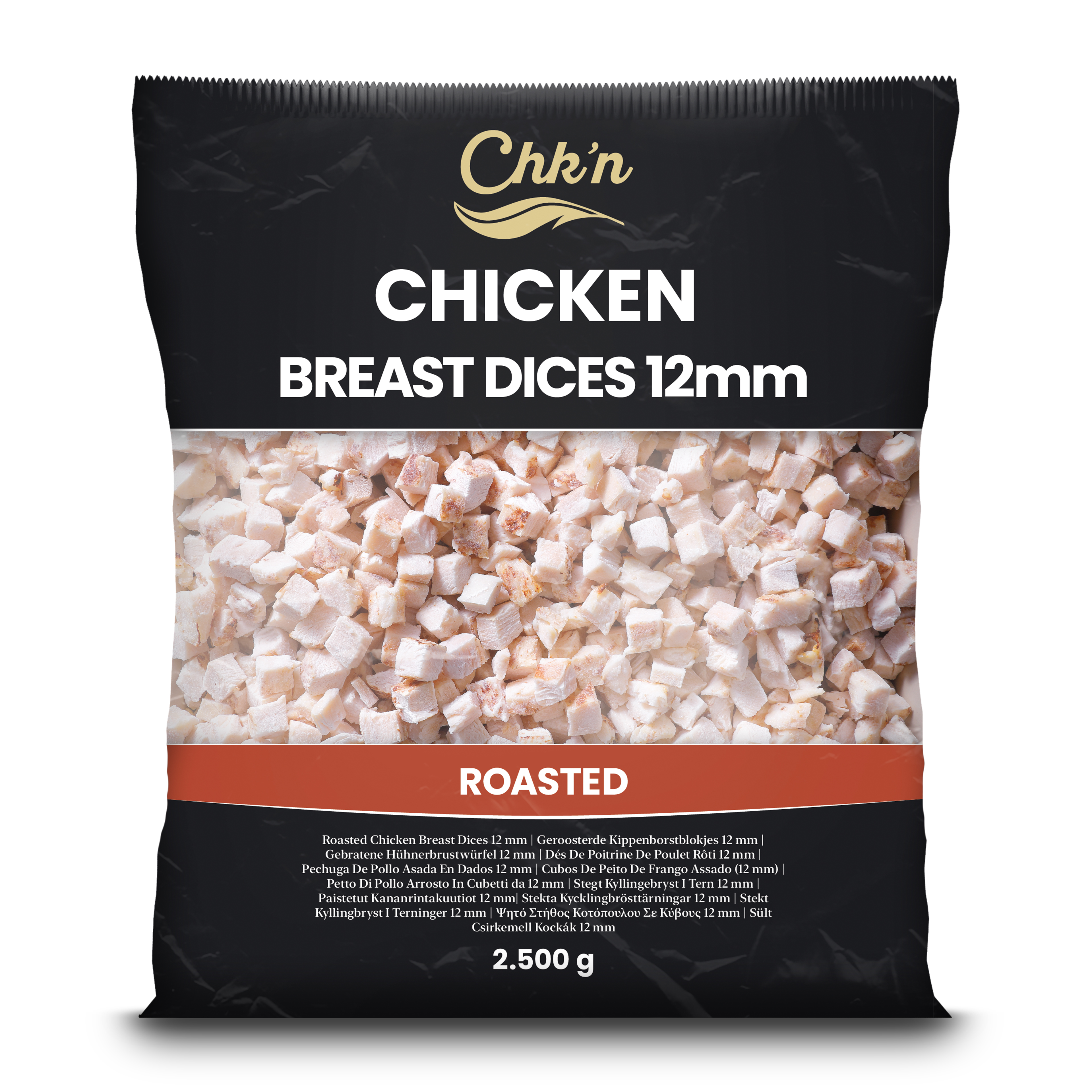 Chk'N Pieczone Kostki Z Piersi Kurczaka 12 Mm 2,5 Kg