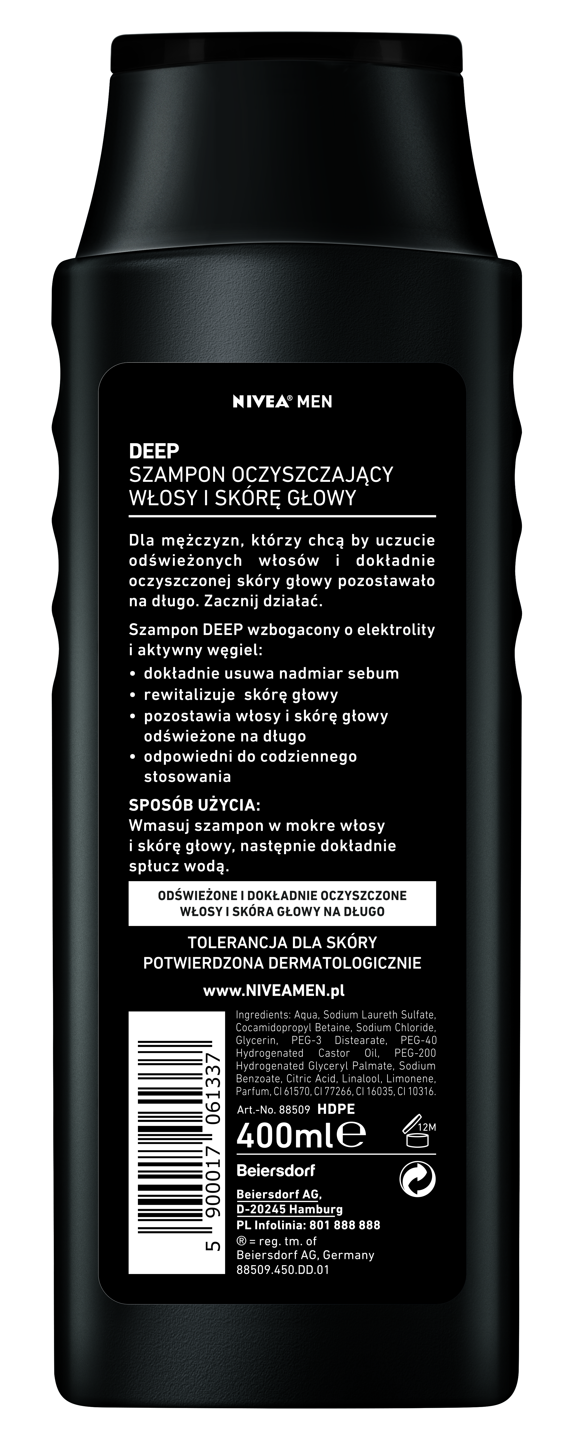 Nivea Żel Pod Prysznic Deep Clean 500 Ml