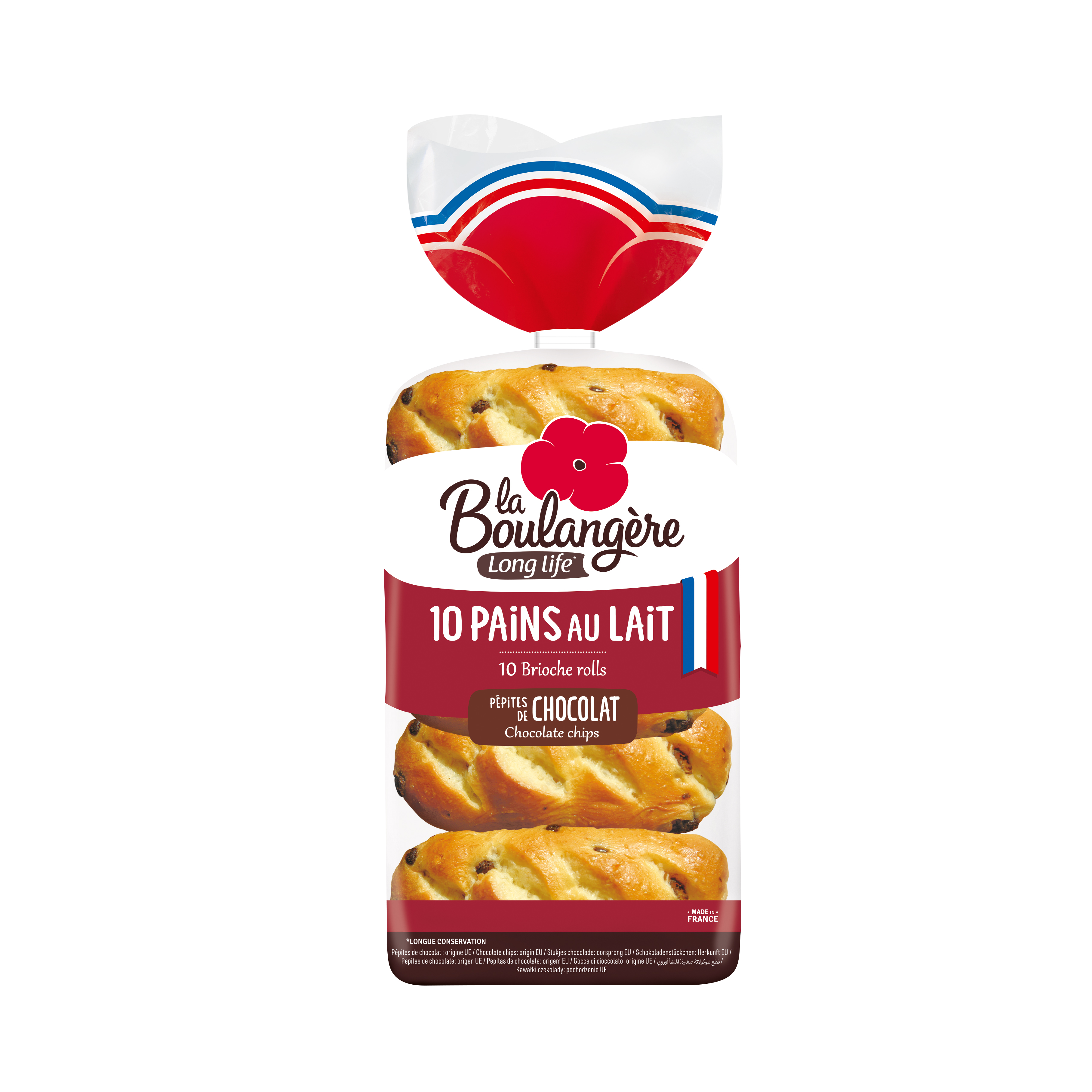 10 Bułeczek Mlecznych Z Kawałkami Czekolady La Boulangere 350G