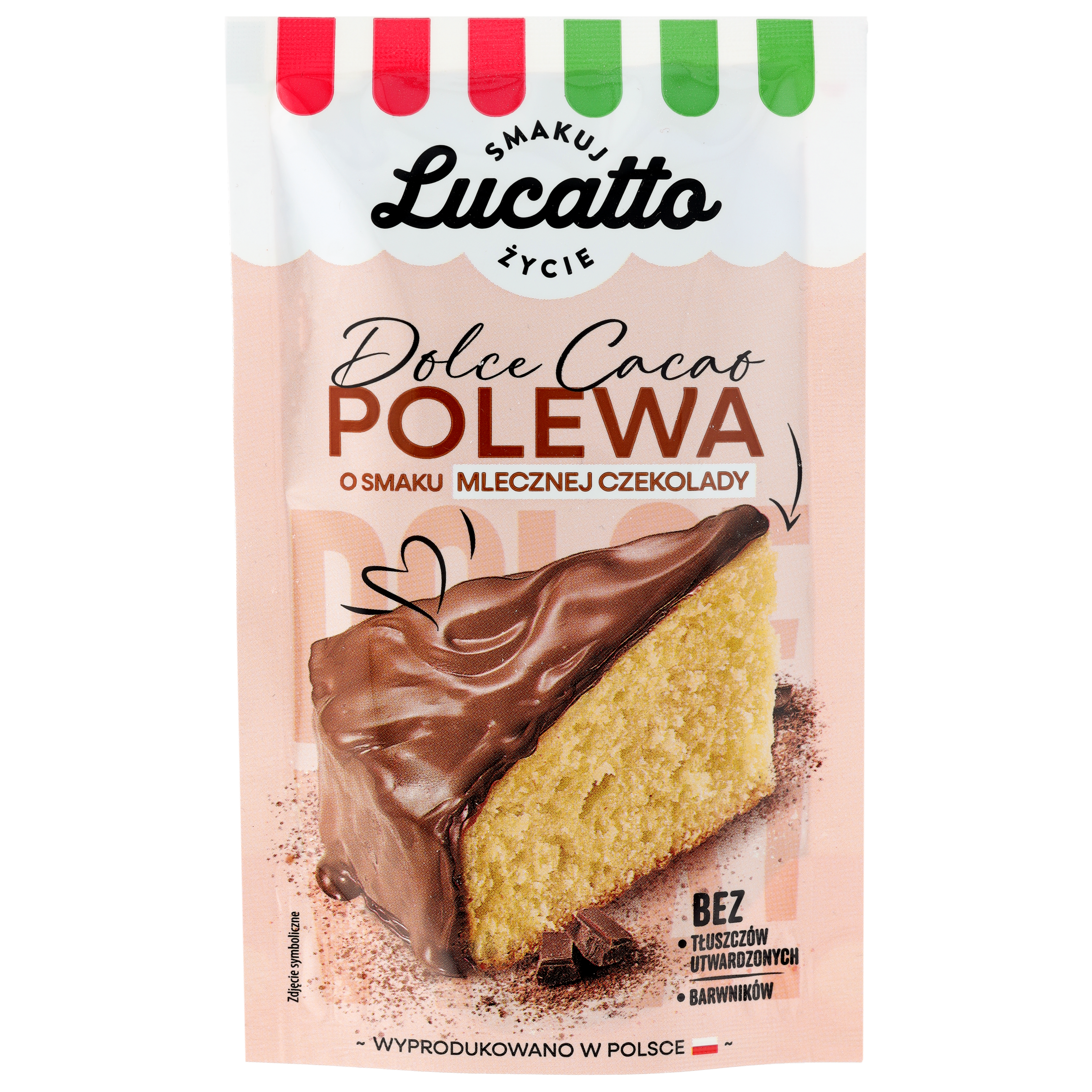 Polewa Twarda Mleczna Czekolada Lucatto 100G