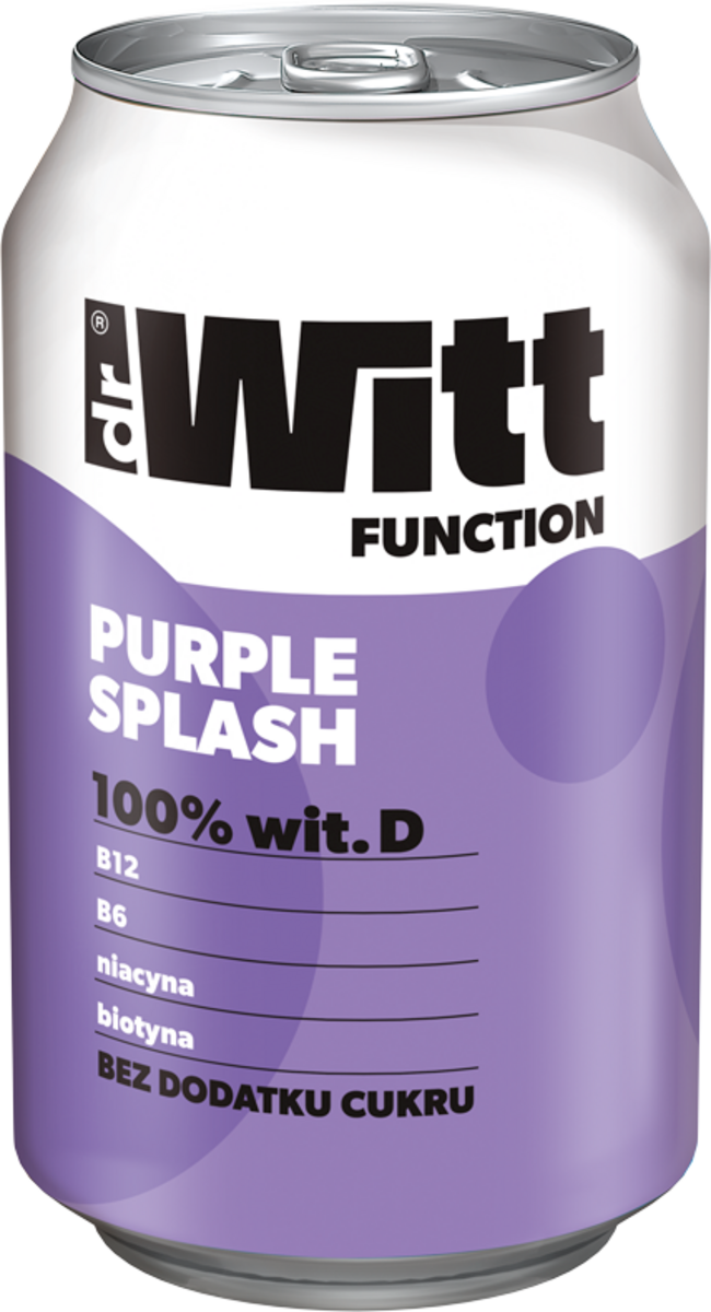 Drwitt Function Purple Splash O Smaku Gruszki I Lawendy 330 Ml