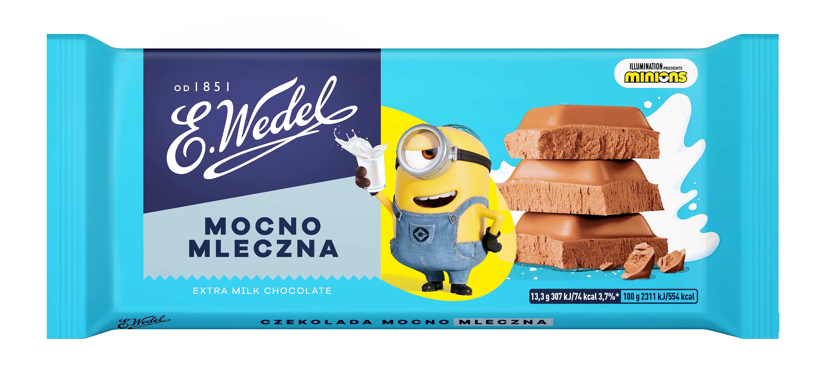 E.Wedel Czekolada Mocno Mleczna 80G