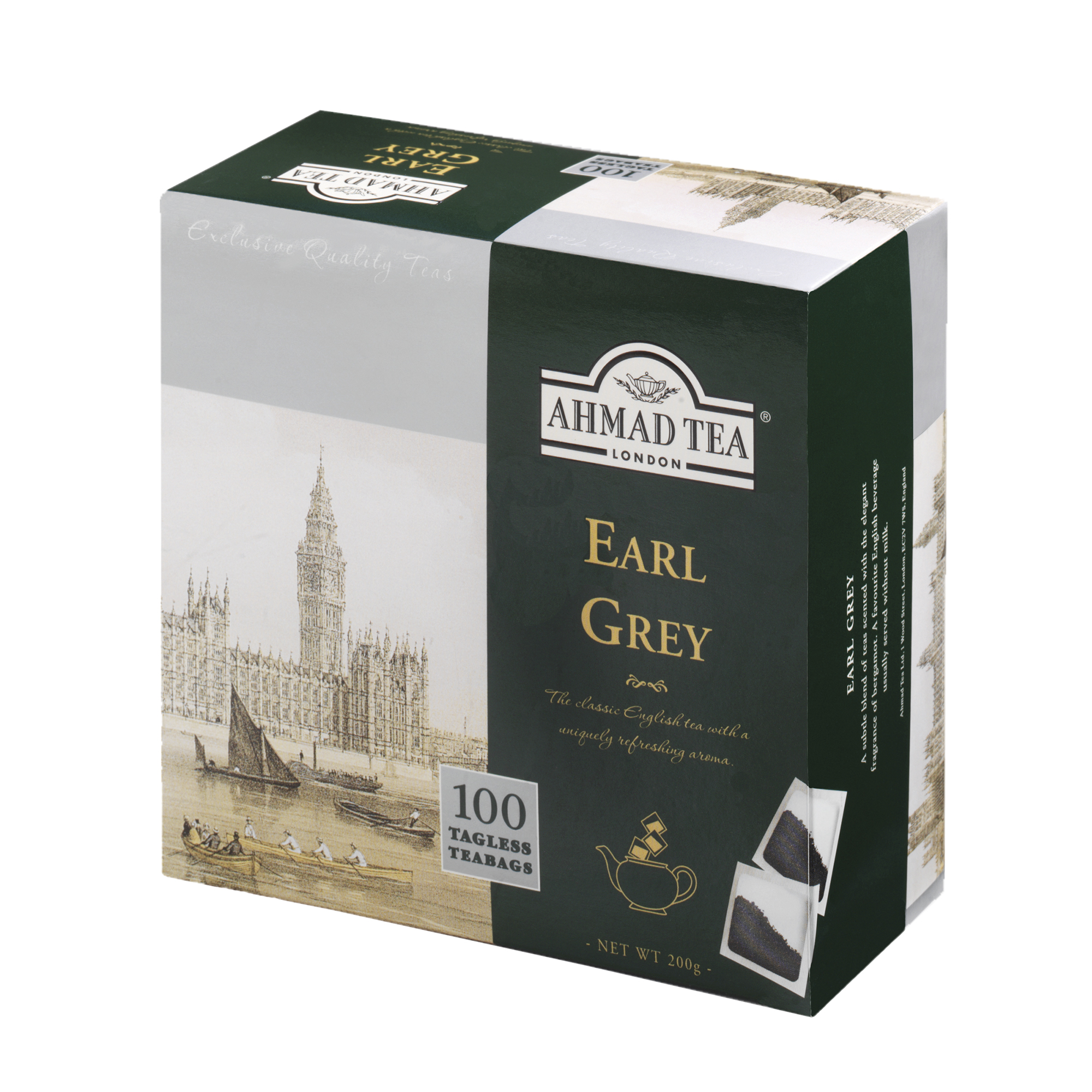 Earl Grey Ahmad Tea 100Tbx2G B/Zawieszki