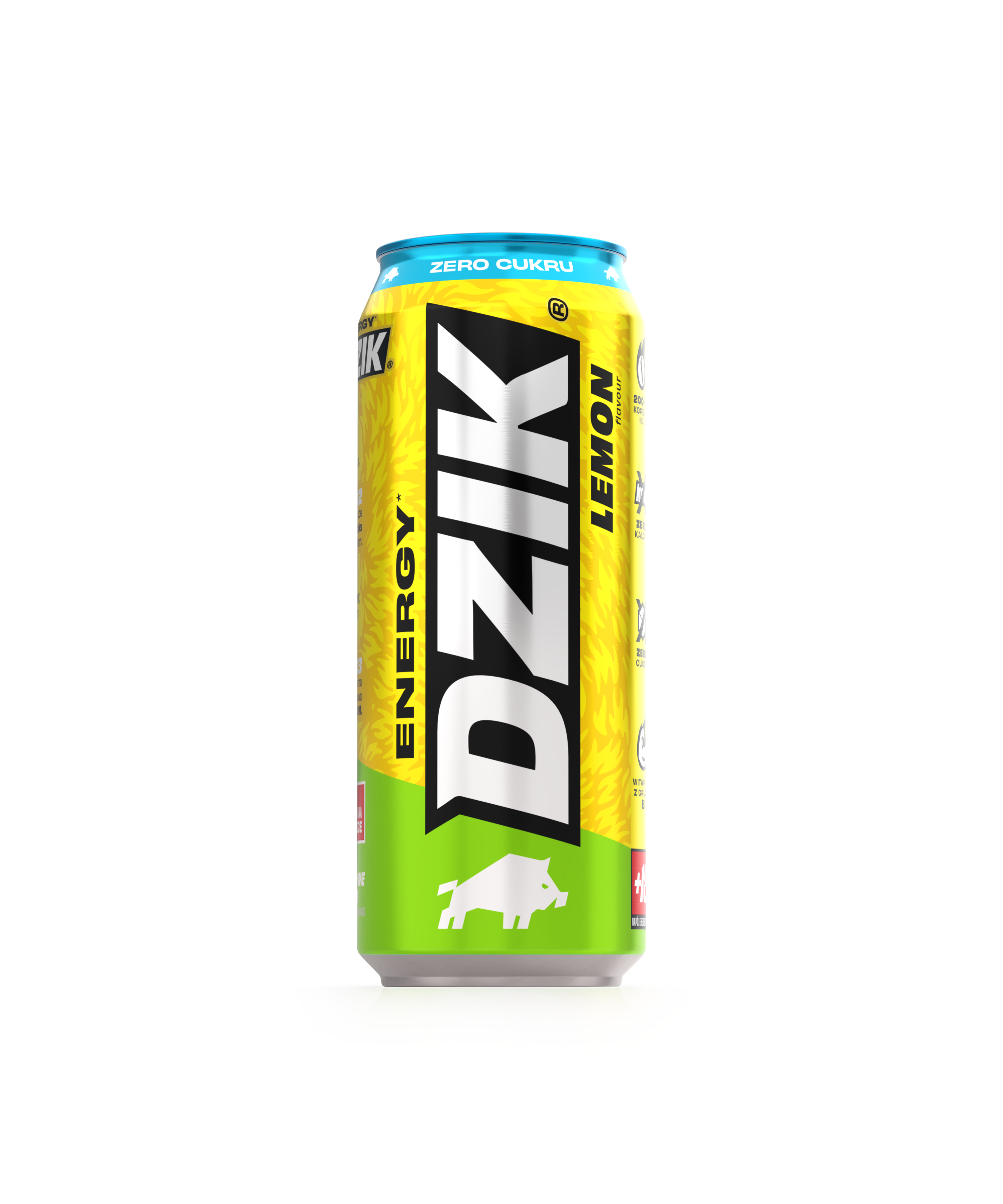 Dzik Energy Lemon 500 Ml - Napój Energetyzujący