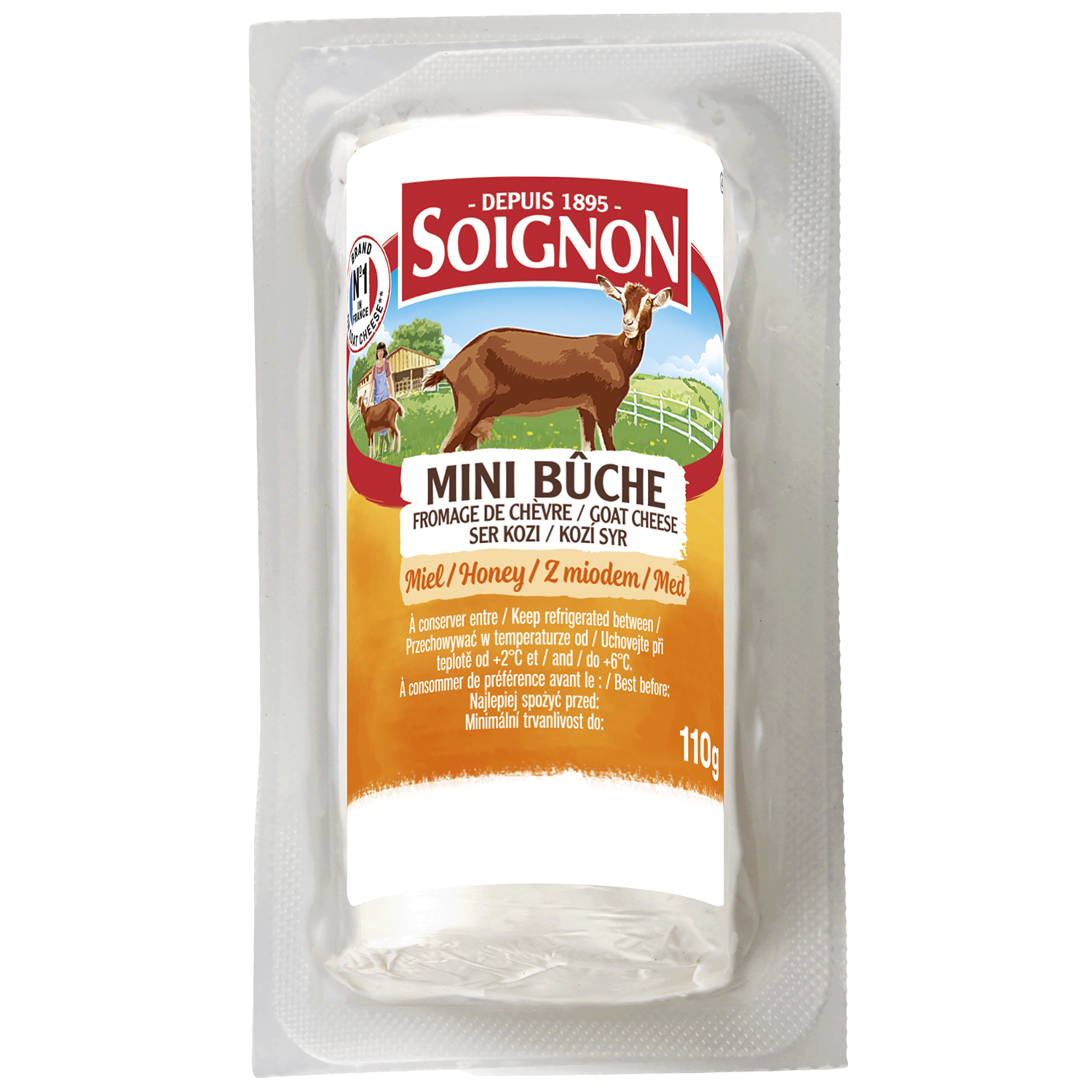 Soignon Mini Rolada Z Koziego Sera Z Miodem 110 G